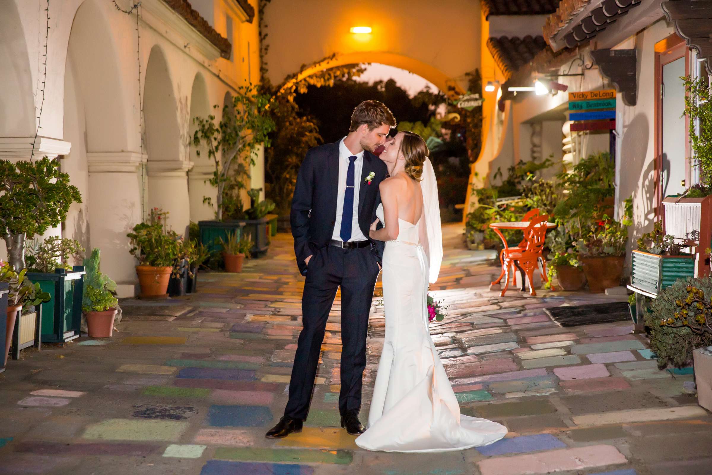 The Spanish Village Art Center (Balboa Park) Wedding coordinated by Creative Affairs Inc, Kelly and Matthew Wedding Photo #123 by True Photography