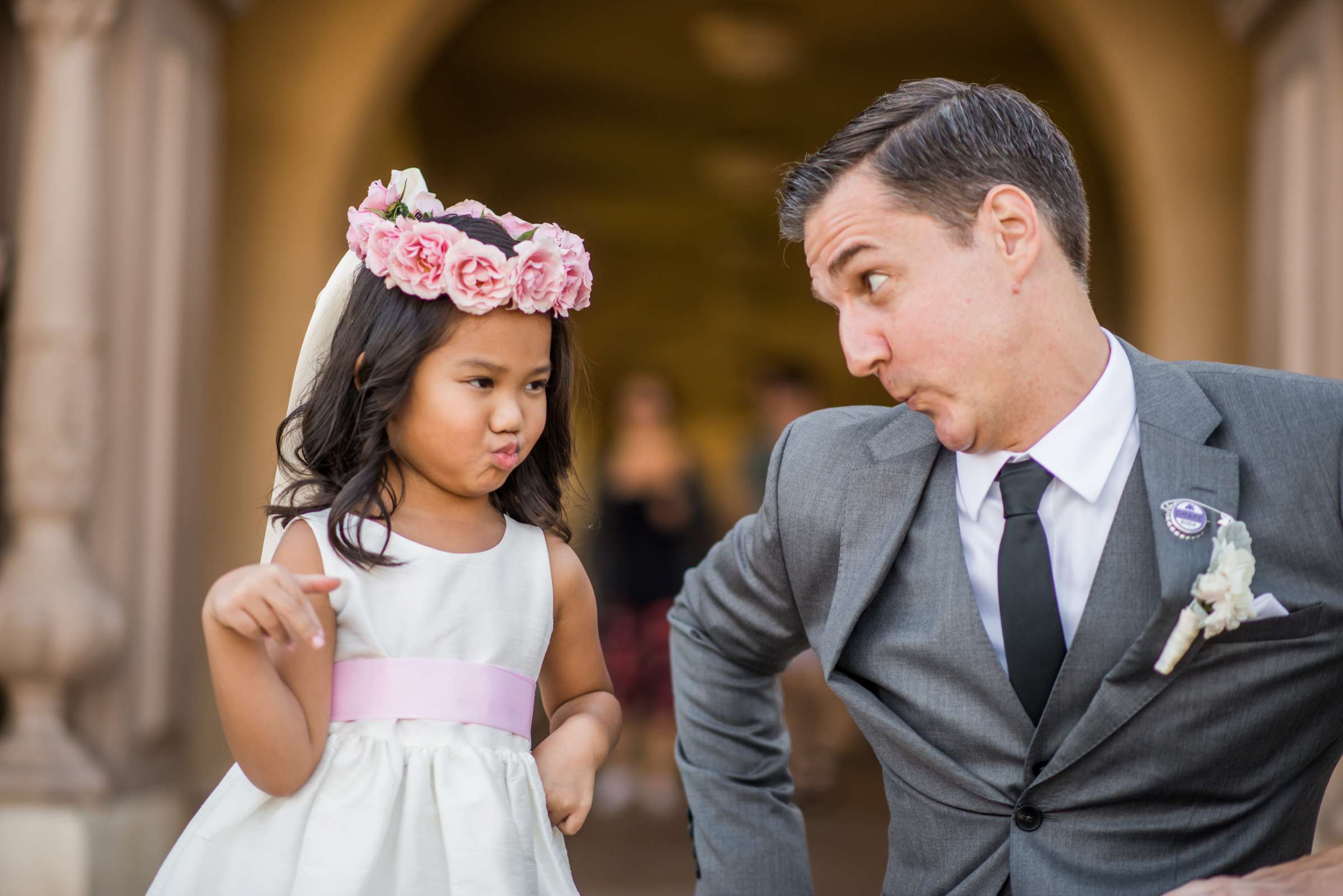 Kids, Funny moment at The Prado Wedding coordinated by Breezy Day Weddings, Mary and Doug Wedding Photo #8 by True Photography