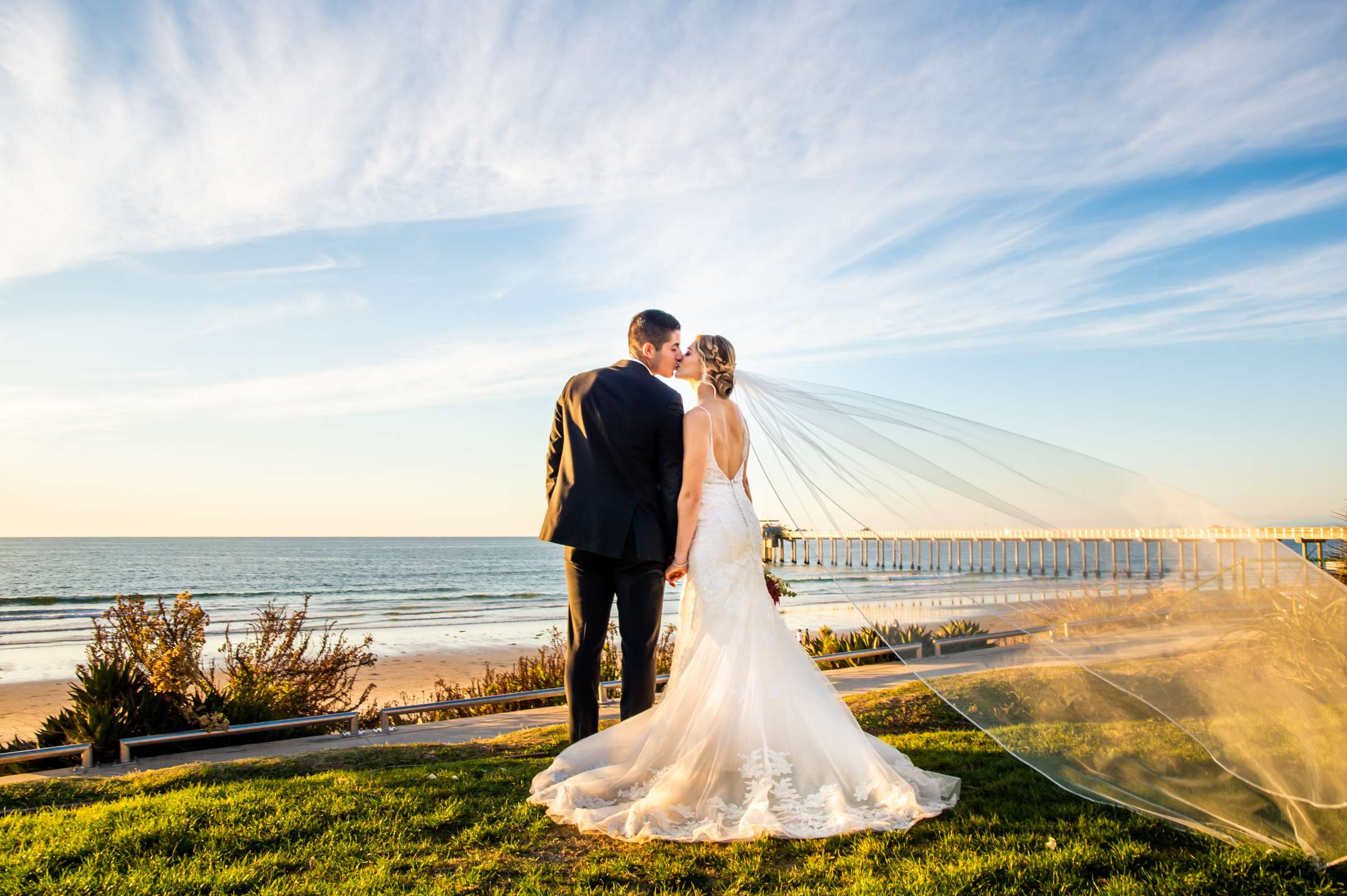 Scripps Seaside Forum Wedding coordinated by The Abbey Catering, Jaclyn and Tyler Wedding Photo #79 by True Photography