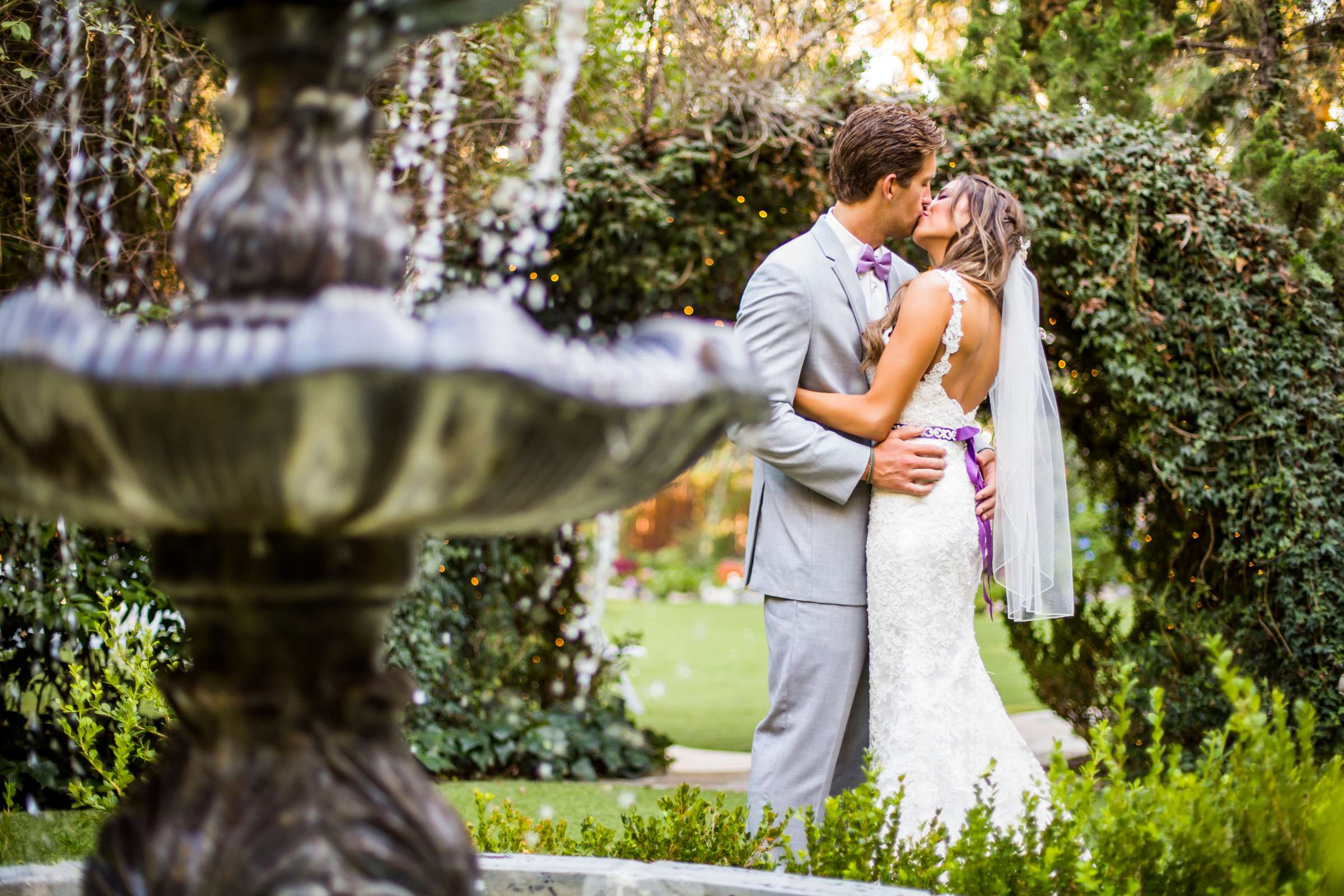 Romantic moment, Bride and Groom at Twin Oaks House & Gardens Wedding Estate Wedding coordinated by Twin Oaks House & Gardens Wedding Estate, Brittany and Joseph Wedding Photo #2 by True Photography