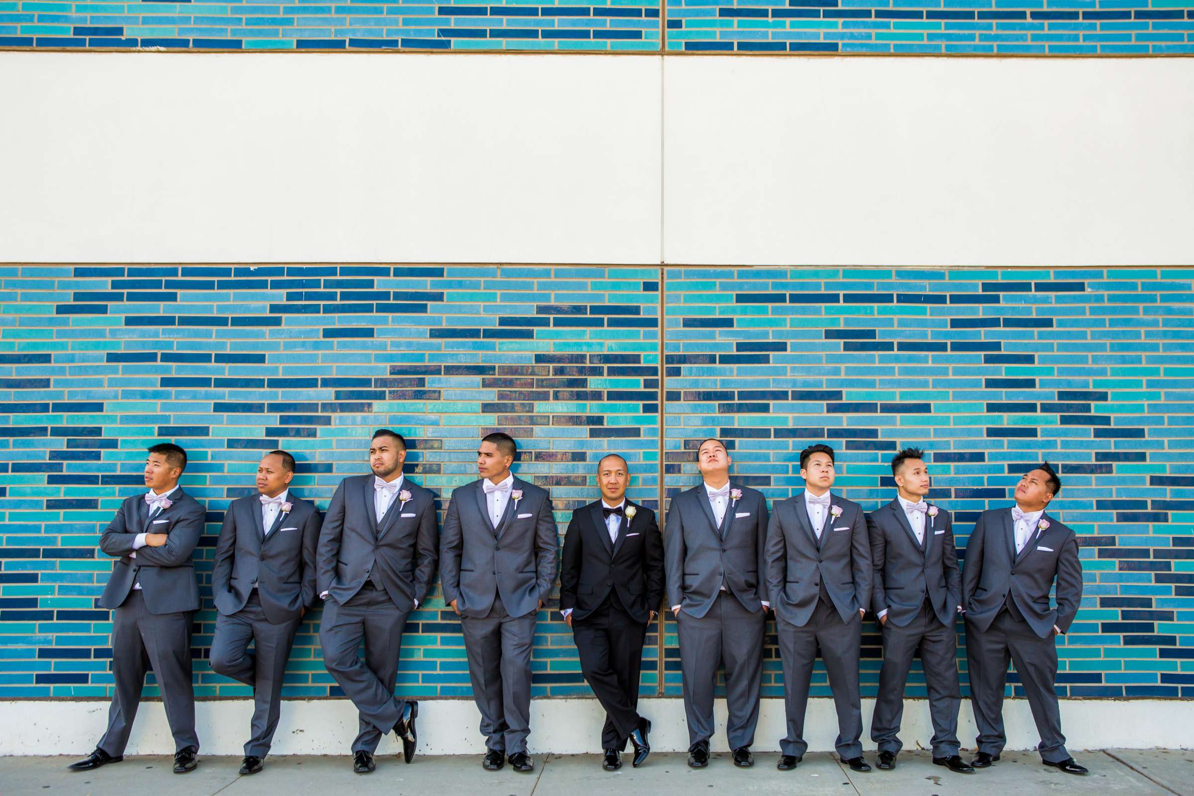 Blue colors, Groomsmen at Admiral Kidd Club Wedding, Annie and Patrick Wedding Photo #17 by True Photography