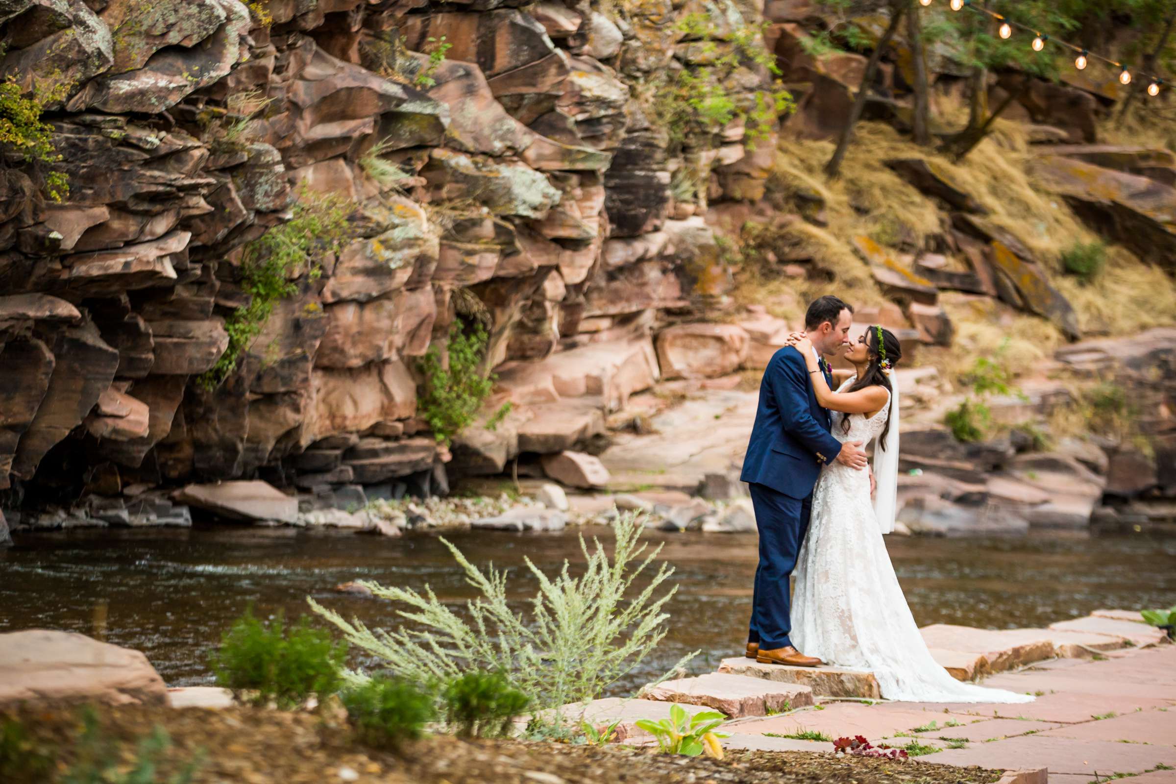 Mountains, Romantic moment at The Lyons Farmette Wedding coordinated by The Lyons Farmette, Lauren and Sean Wedding Photo #263343 by True Photography