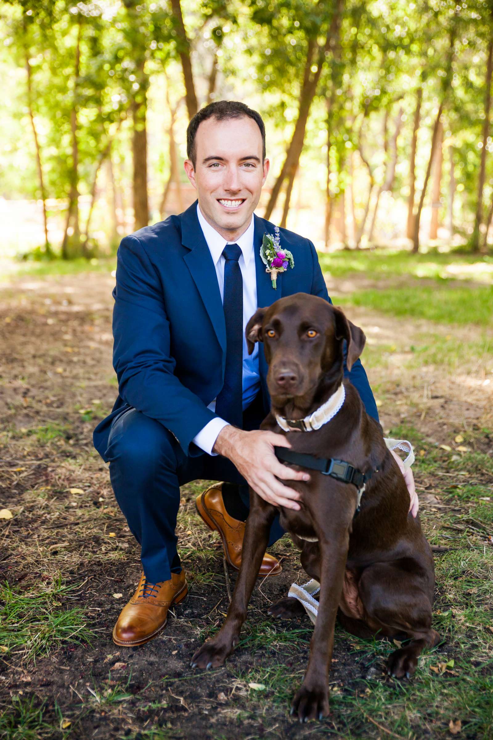 Pets, Groom at The Lyons Farmette Wedding coordinated by The Lyons Farmette, Lauren and Sean Wedding Photo #263348 by True Photography