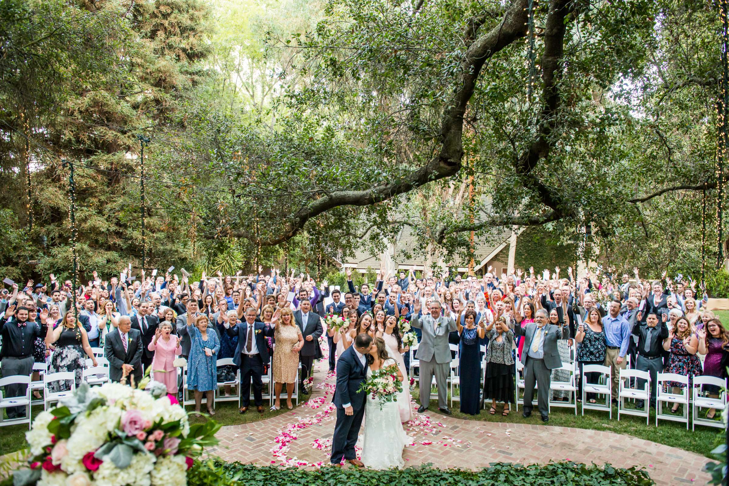 Group Photos, Ceremony at Calamigos Ranch Wedding, Stephanie and Chris Wedding Photo #1 by True Photography