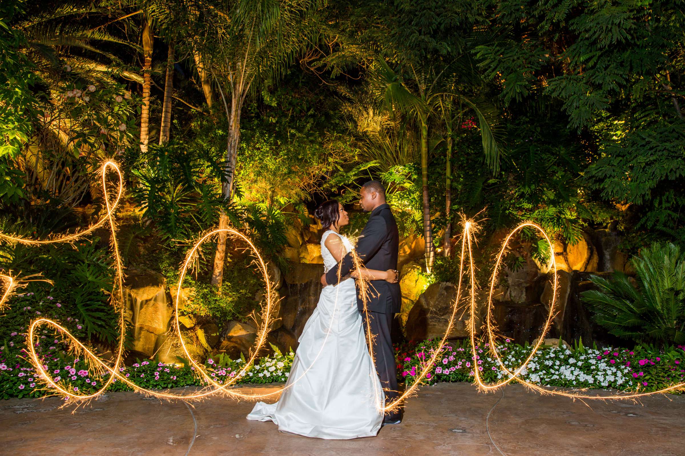 Sparklers at Grand Tradition Estate Wedding coordinated by Grand Tradition Estate, Shana and Antione Wedding Photo #2 by True Photography