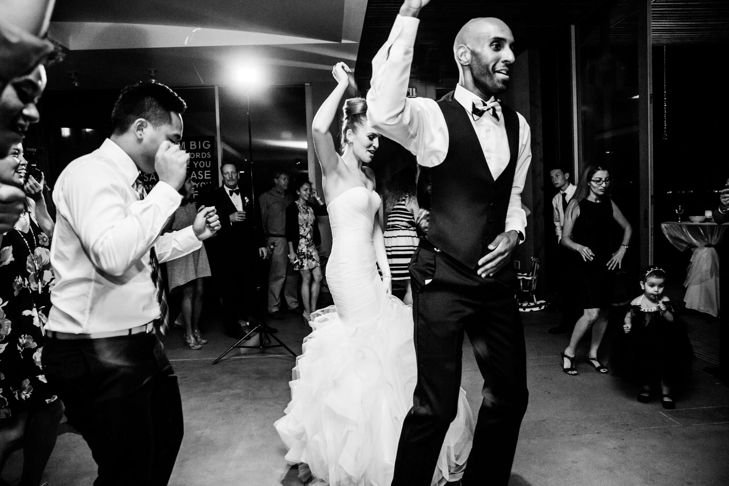 Dancing, Candid moment at Scripps Seaside Forum Wedding, Callie and Robert Wedding Photo #265060 by True Photography