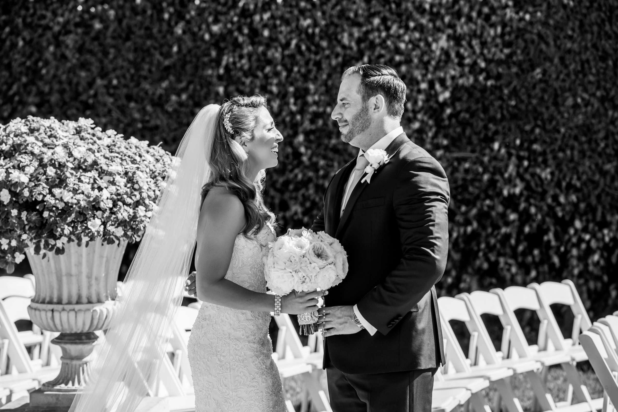 Hilton La Jolla Torrey Pines Wedding coordinated by Trendee Flowers, Gina and John Wedding Photo #50 by True Photography