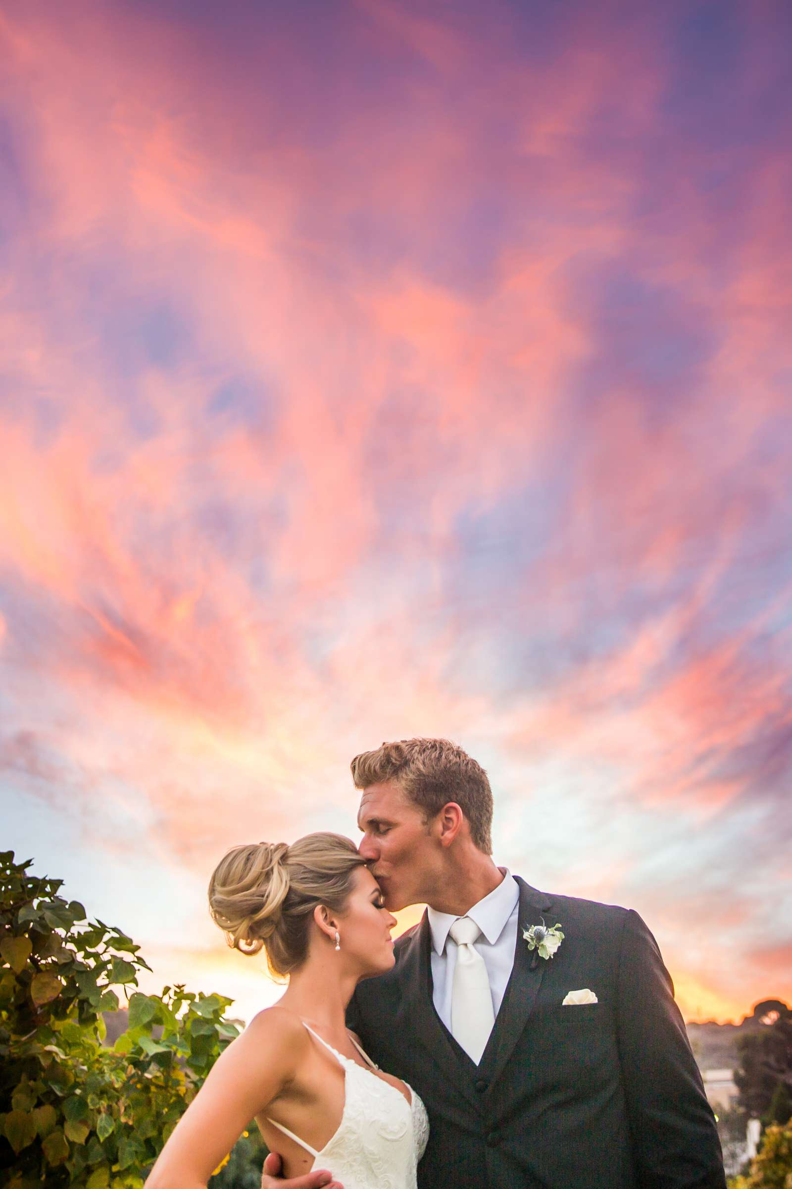 Sunset, Romantic moment at Ocean View Room Wedding, Dana and Austin Wedding Photo #276133 by True Photography