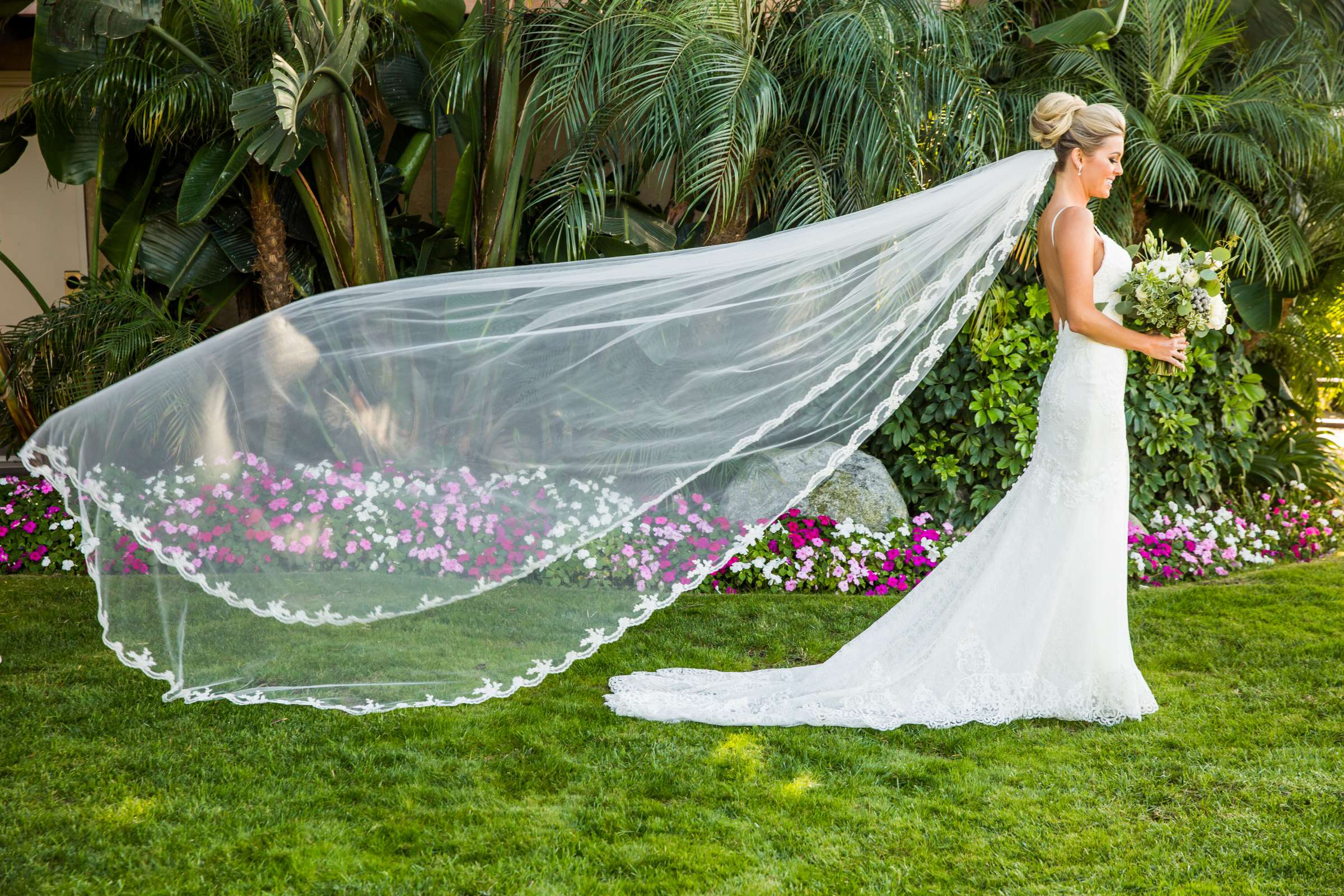 Veil at Ocean View Room Wedding, Dana and Austin Wedding Photo #276169 by True Photography