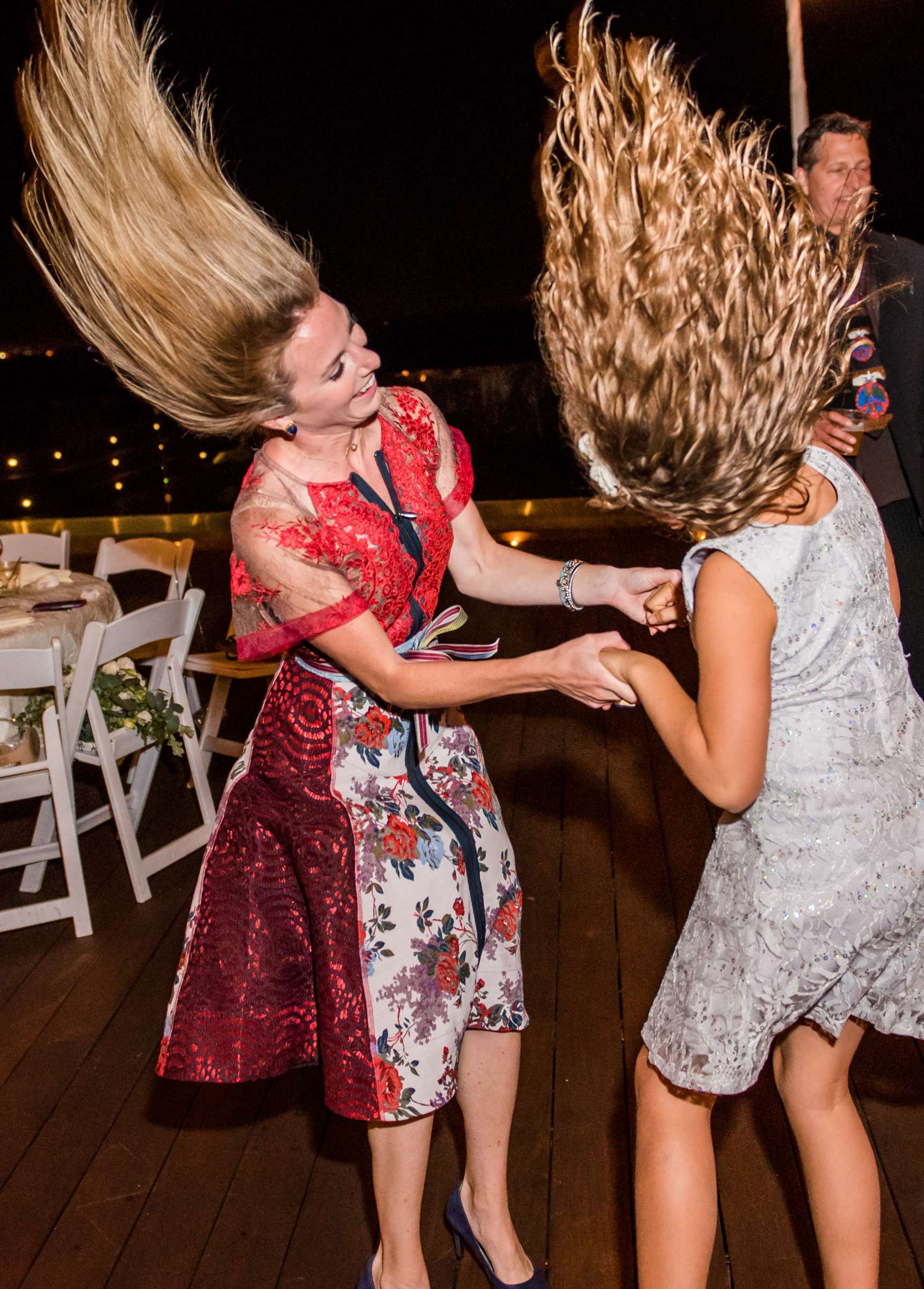 Dancing, Funny moment at Ocean View Room Wedding, Dana and Austin Wedding Photo #276236 by True Photography
