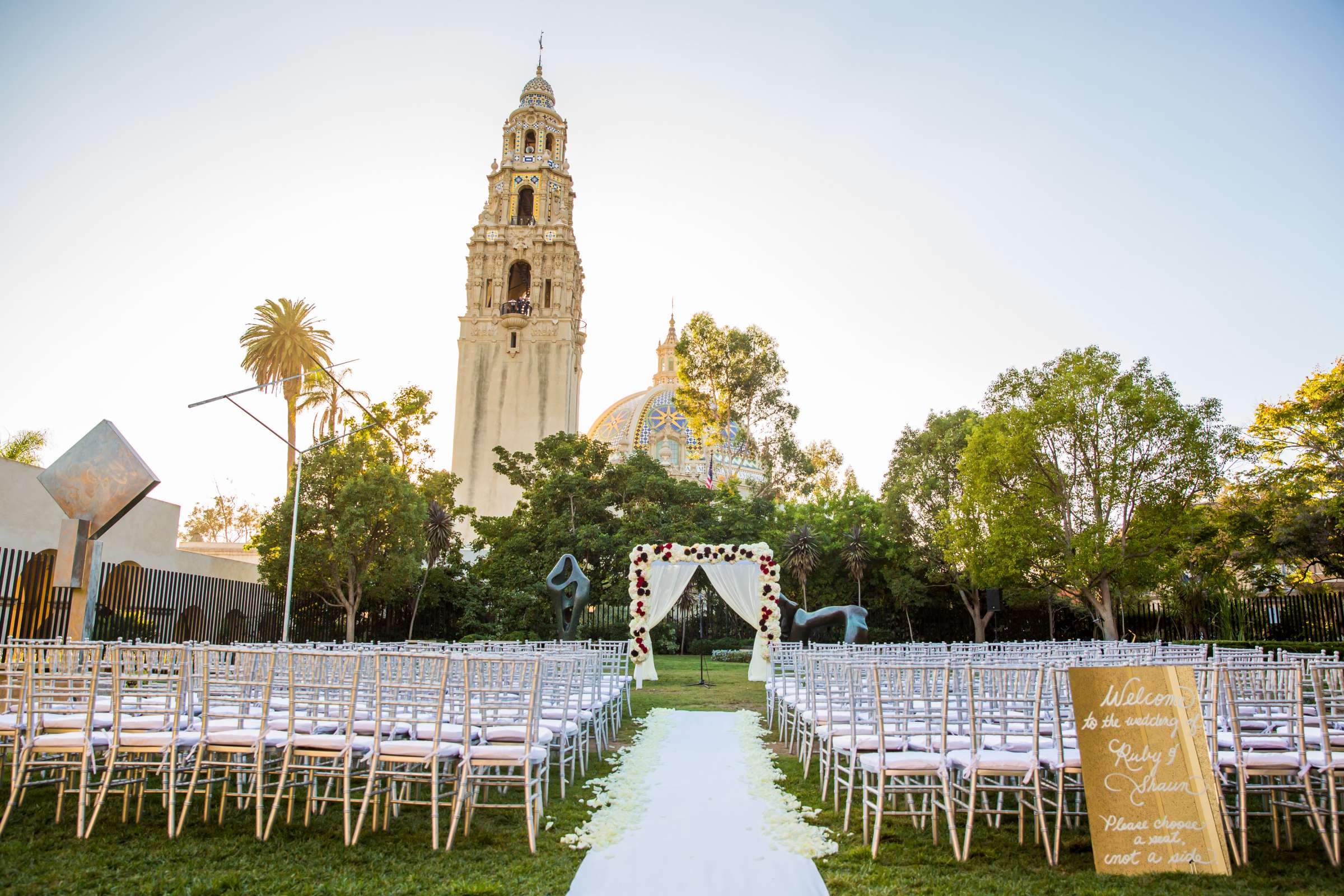 Ceremony at San Diego Museum of Art Wedding coordinated by Lavish Weddings, Ruby and Shaun Wedding Photo #279565 by True Photography
