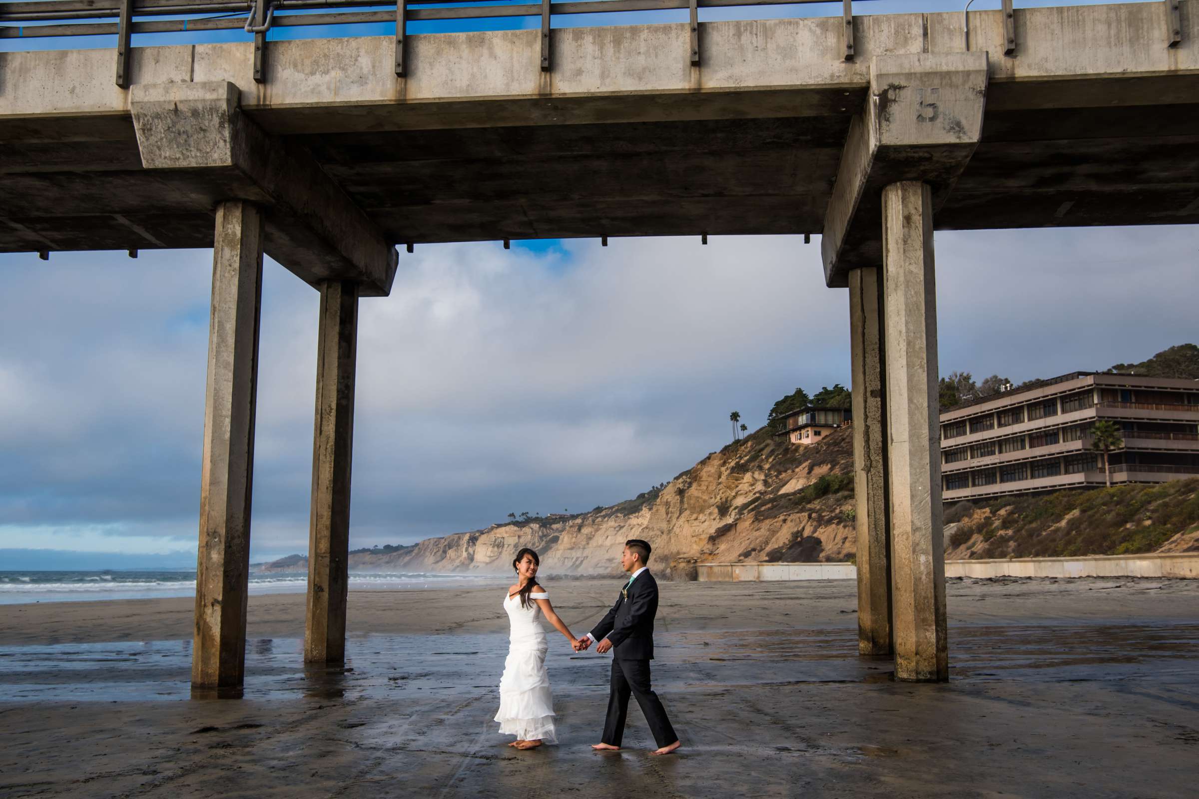 Scripps Seaside Forum Wedding coordinated by First Comes Love Weddings & Events, Lisa and Simon Wedding Photo #1 by True Photography