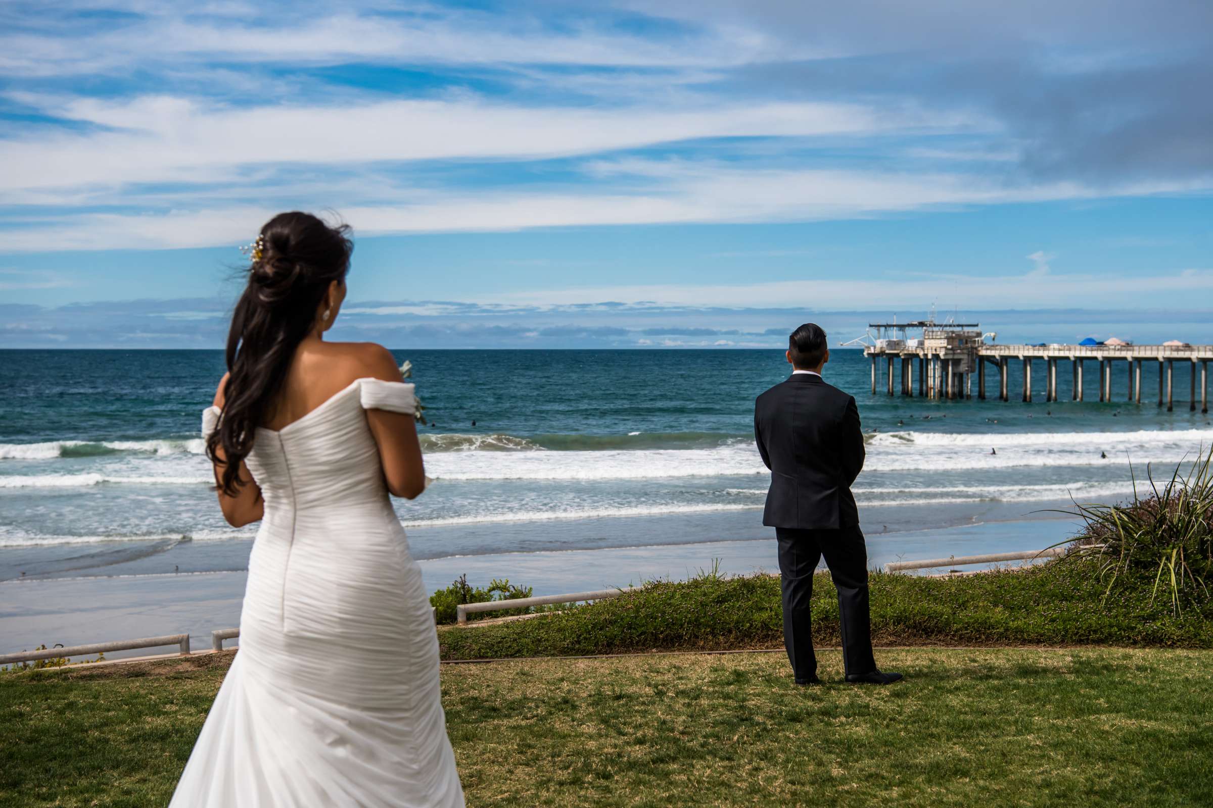 Scripps Seaside Forum Wedding coordinated by First Comes Love Weddings & Events, Lisa and Simon Wedding Photo #32 by True Photography