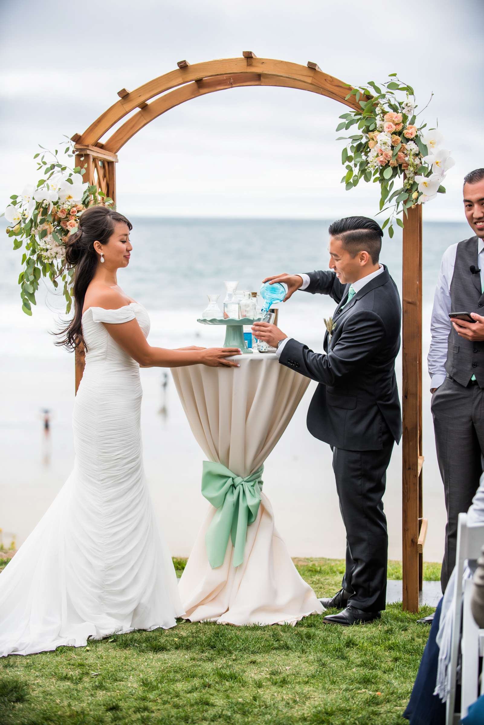 Scripps Seaside Forum Wedding coordinated by First Comes Love Weddings & Events, Lisa and Simon Wedding Photo #68 by True Photography