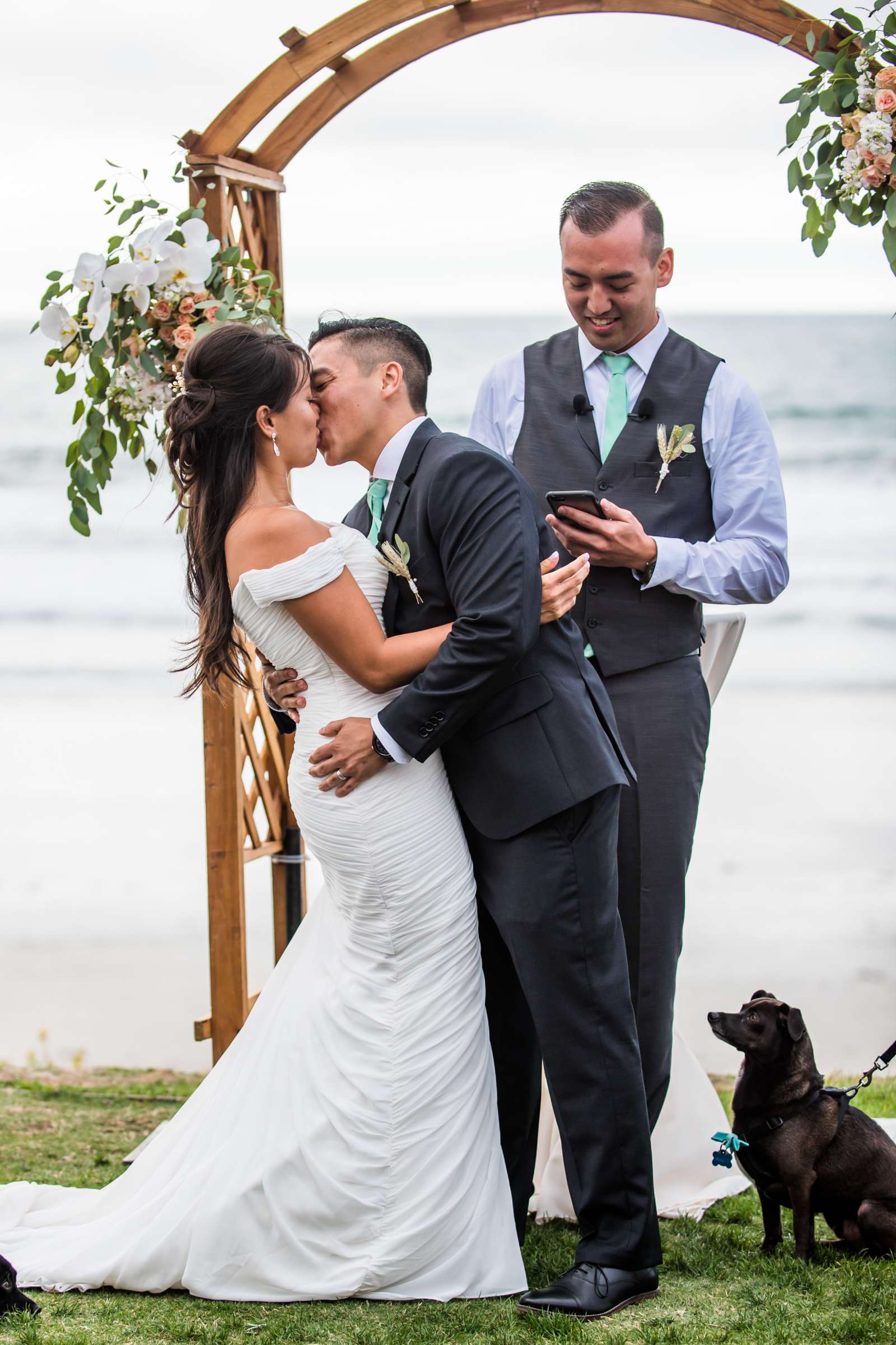 Scripps Seaside Forum Wedding coordinated by First Comes Love Weddings & Events, Lisa and Simon Wedding Photo #73 by True Photography