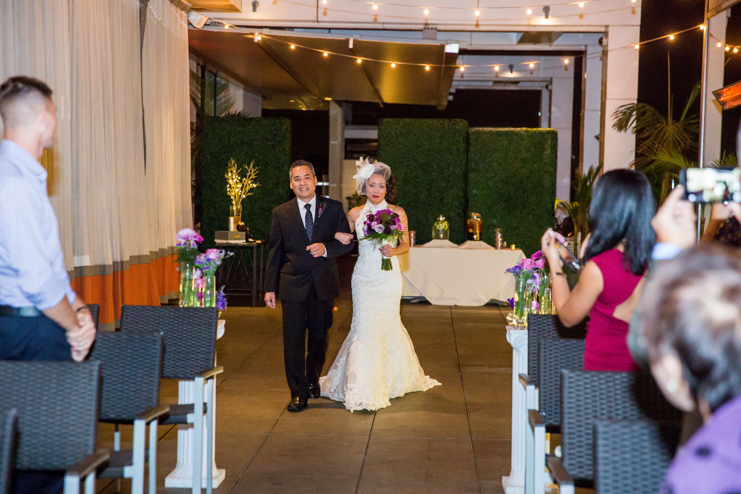 Andaz San Diego Wedding coordinated by Holly Kalkin Weddings, Sharla and Jeremy Wedding Photo #49 by True Photography