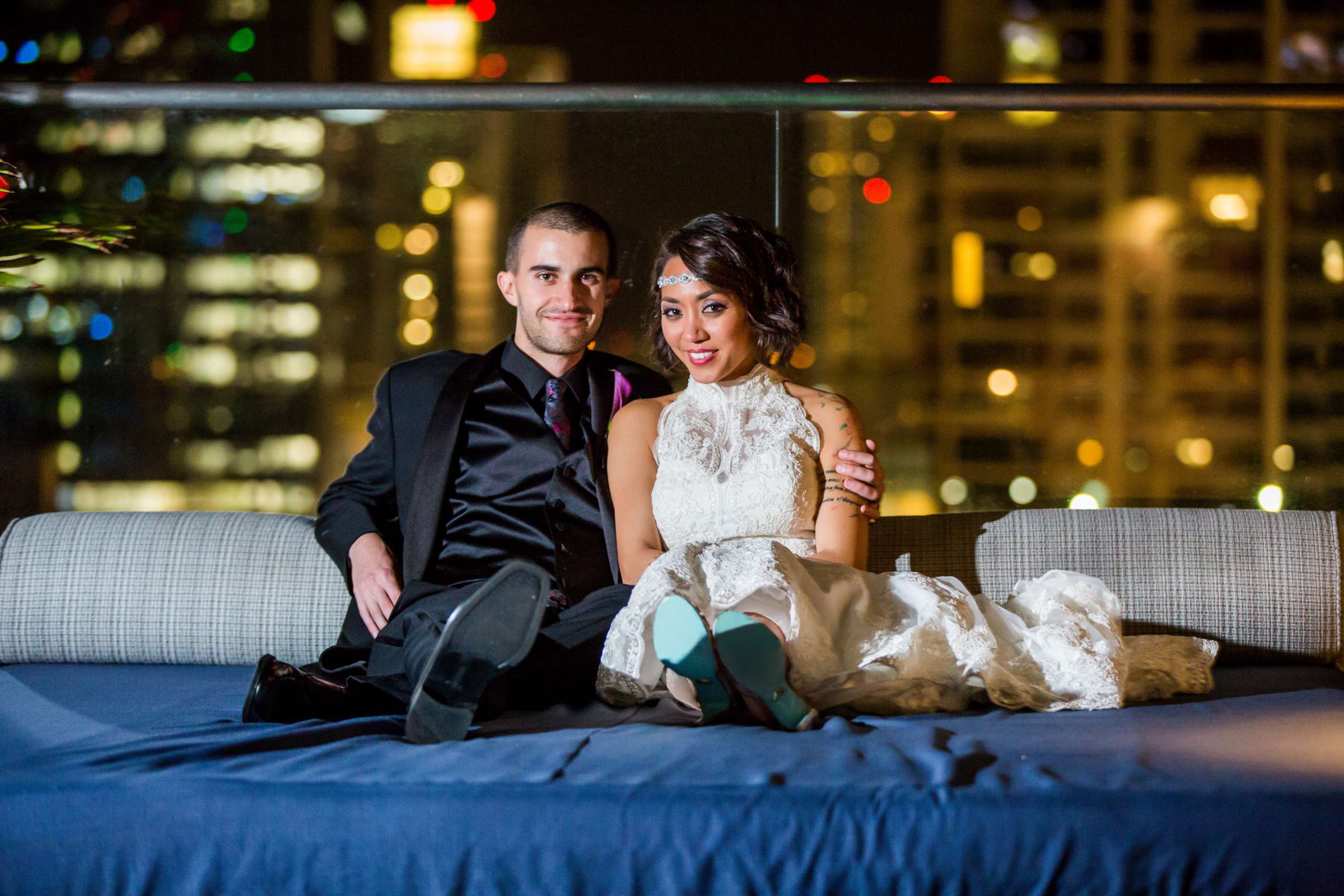Andaz San Diego Wedding coordinated by Holly Kalkin Weddings, Sharla and Jeremy Wedding Photo #99 by True Photography