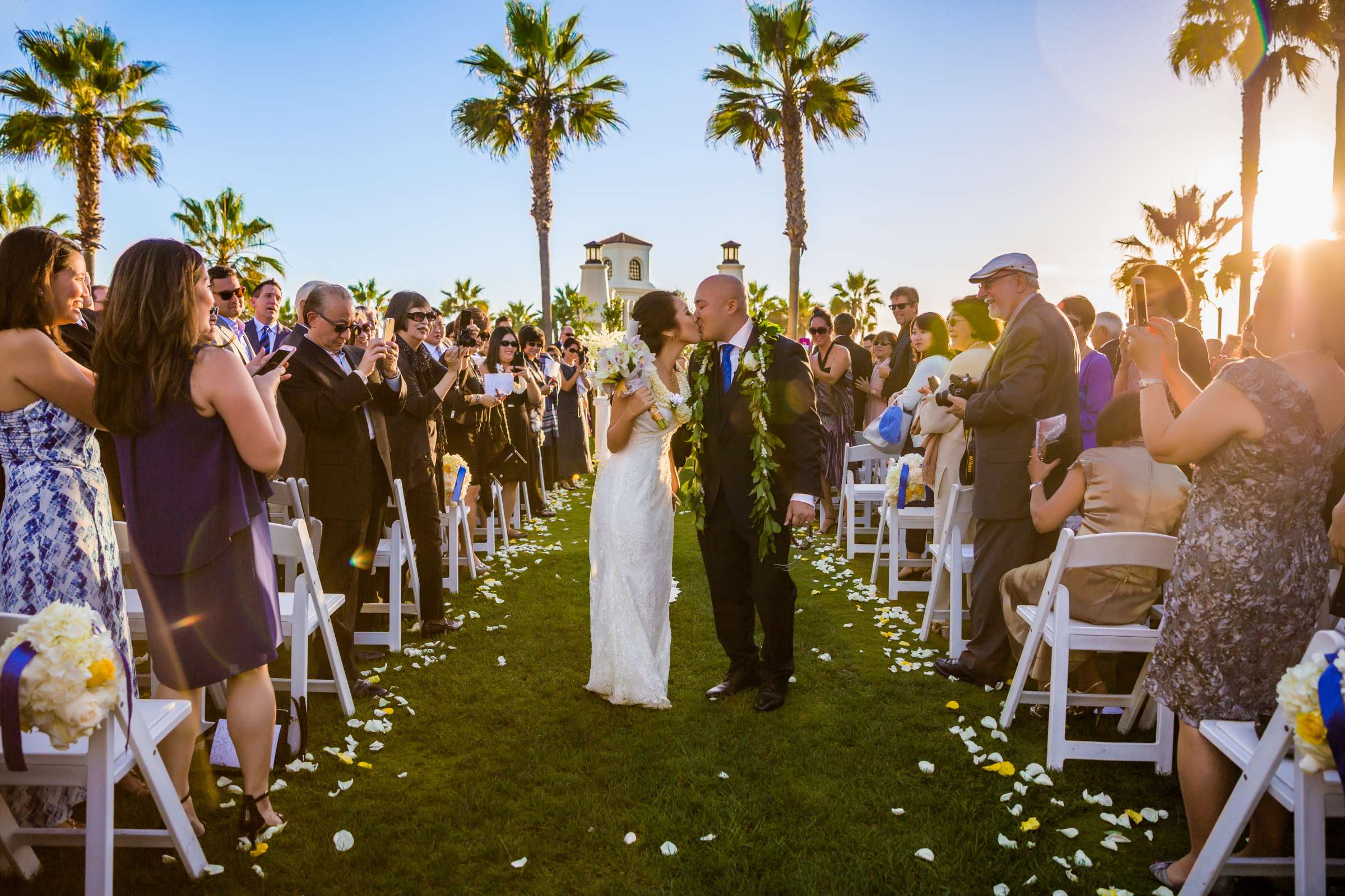 Ceremony at Hyatt Regency Huntington Beach Wedding coordinated by Mele Amore, Nicole and Bryce Wedding Photo #17 by True Photography