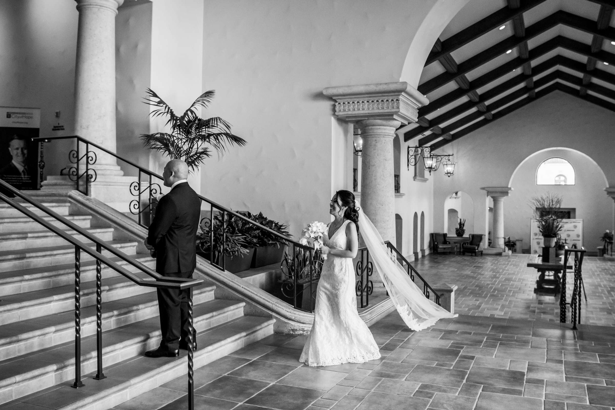 First Look at Hyatt Regency Huntington Beach Wedding coordinated by Mele Amore, Nicole and Bryce Wedding Photo #44 by True Photography