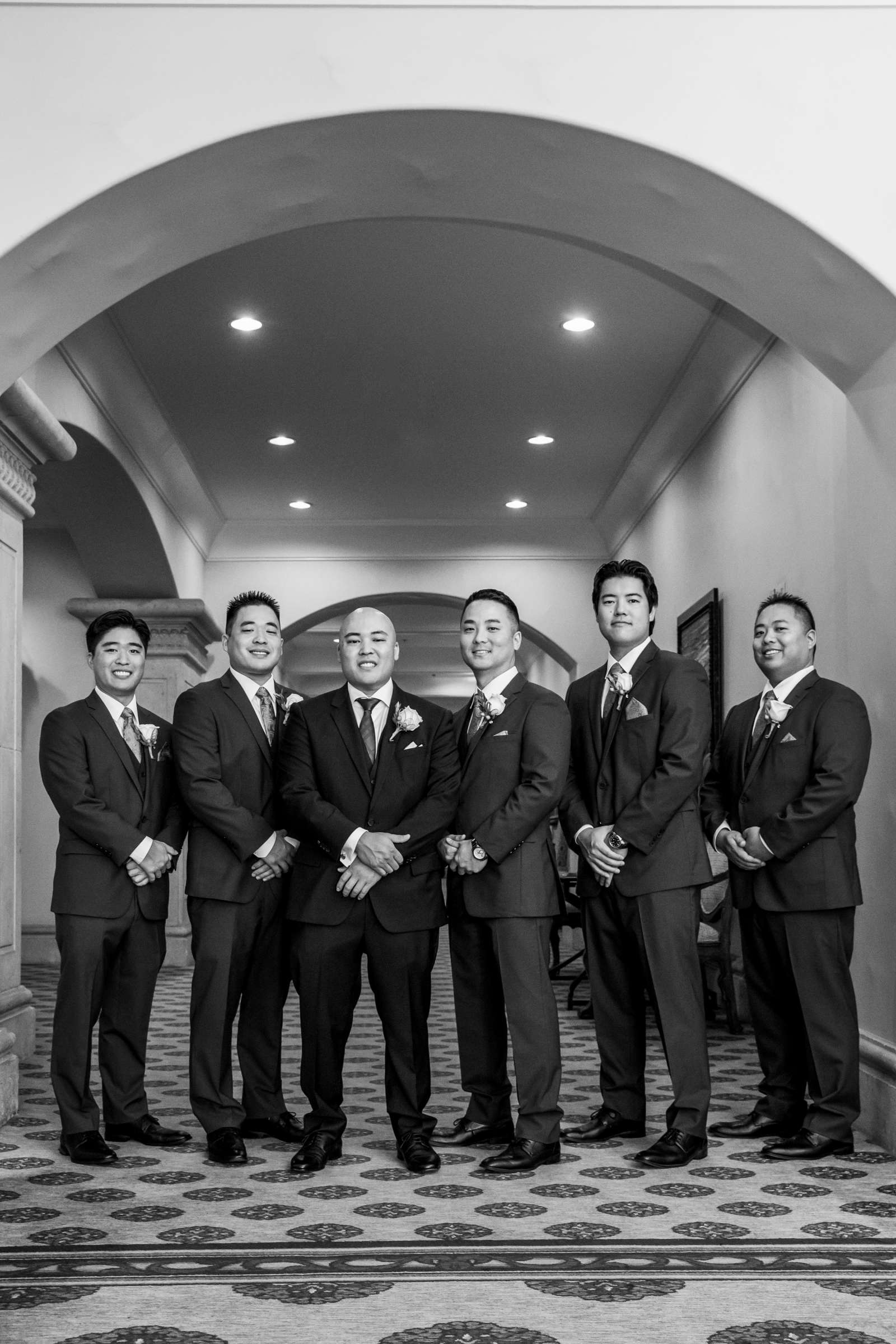 Formal Portrait at Hyatt Regency Huntington Beach Wedding coordinated by Mele Amore, Nicole and Bryce Wedding Photo #55 by True Photography