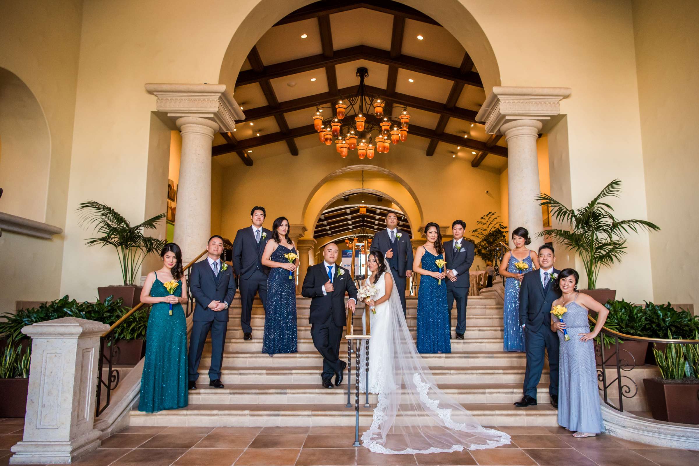 Formal Portrait at Hyatt Regency Huntington Beach Wedding coordinated by Mele Amore, Nicole and Bryce Wedding Photo #86 by True Photography