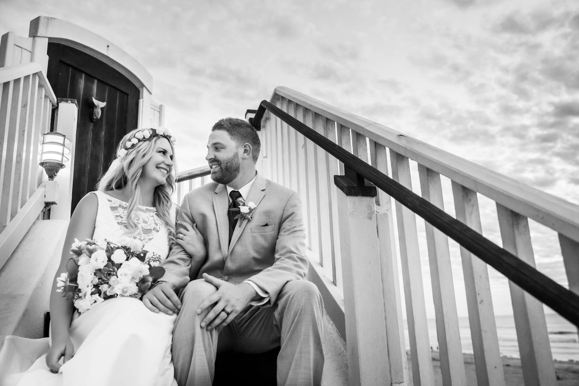 Black and White photo at Tower 23 Hotel Wedding, Emily and Blake Wedding Photo #285370 by True Photography