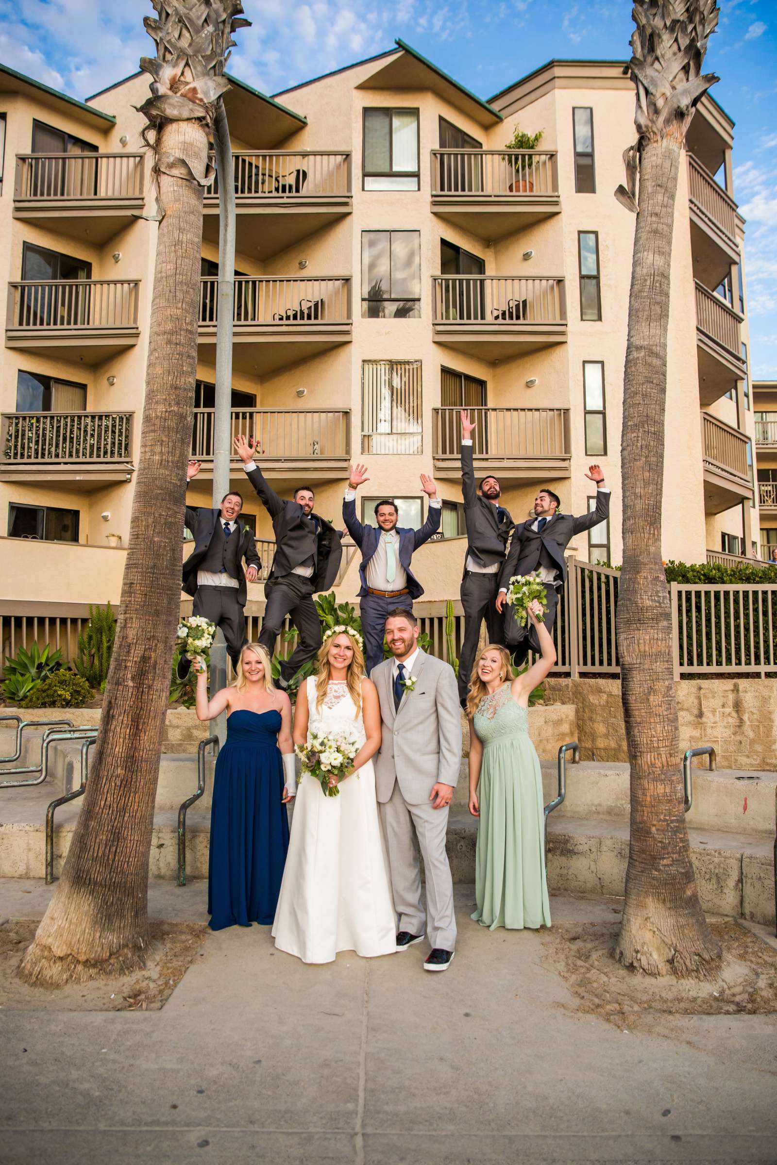 Bridal Party at Tower 23 Hotel Wedding, Emily and Blake Wedding Photo #285372 by True Photography