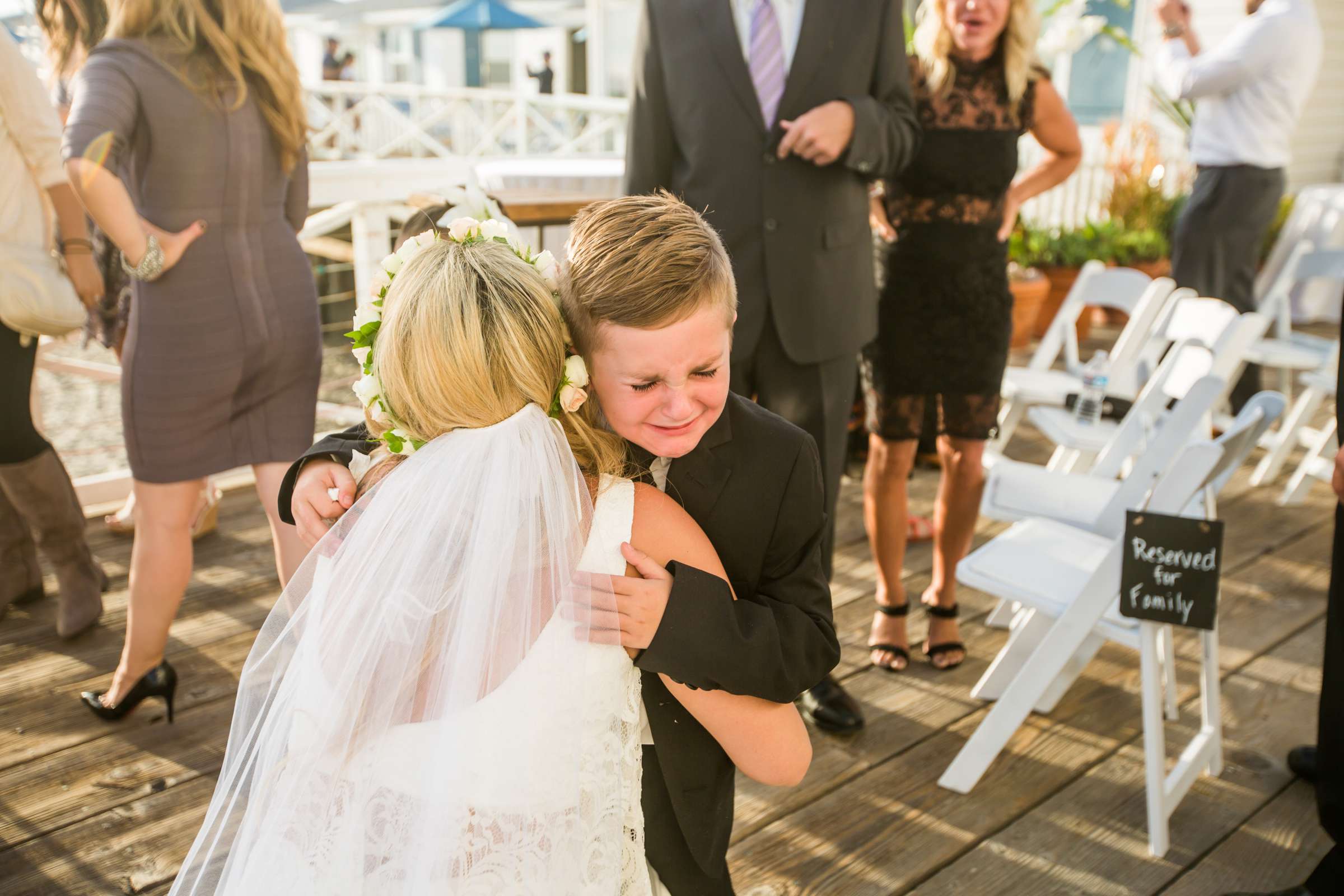 Emotional moment at Tower 23 Hotel Wedding, Emily and Blake Wedding Photo #285408 by True Photography