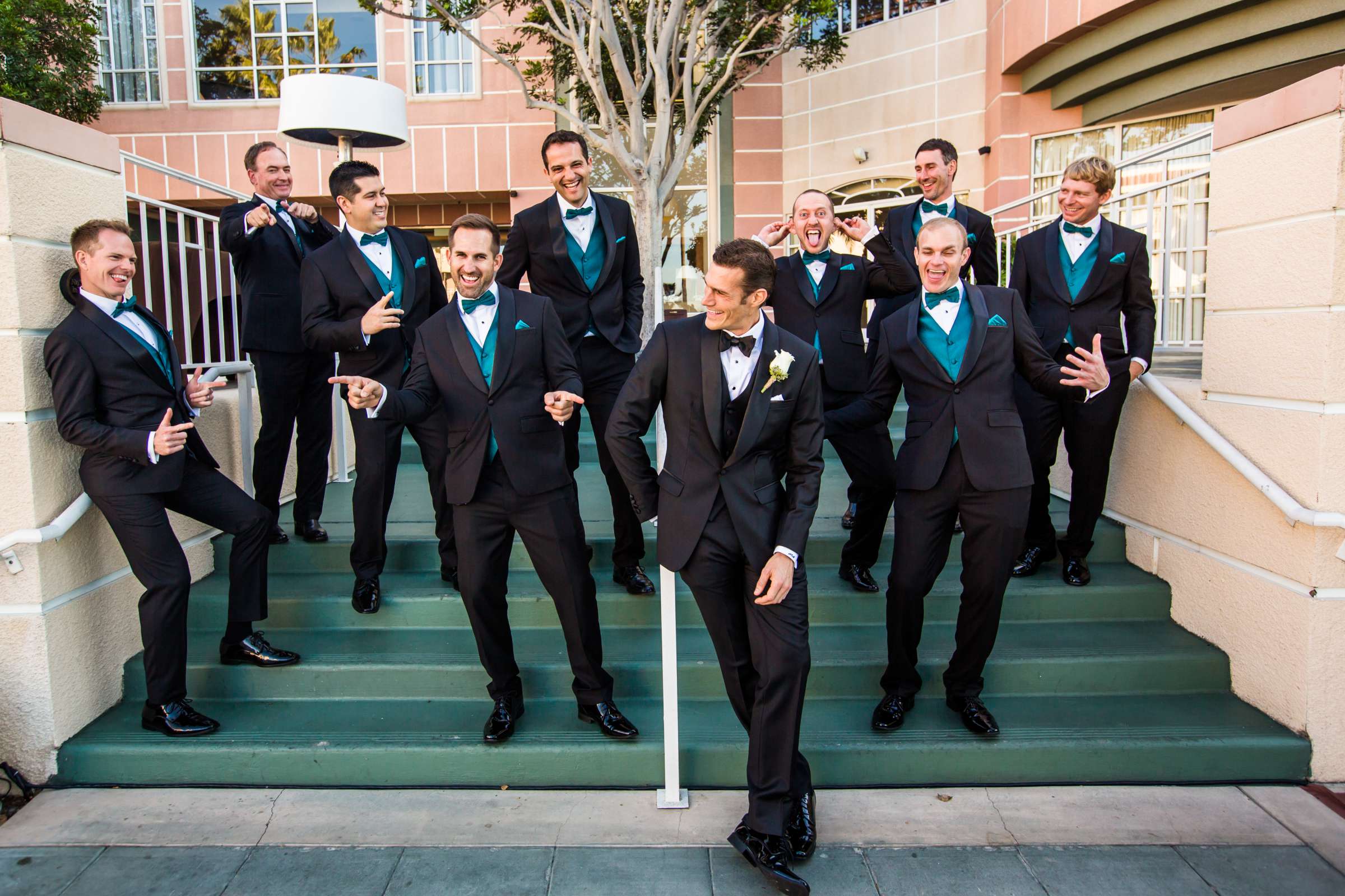 Groomsmen at Coronado Cays Yacht Club Wedding, Jenn and Nick Wedding Photo #55 by True Photography