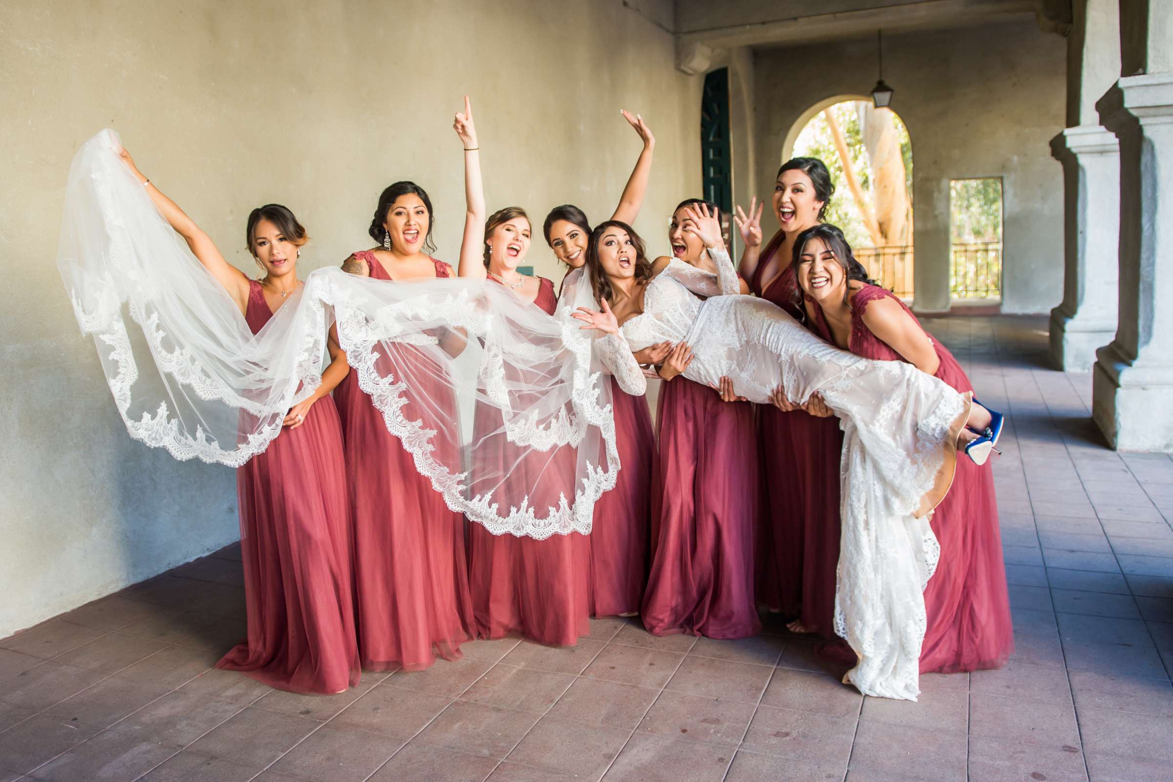 Bridesmaids at Brick Wedding, Lindsey and Andrew Wedding Photo #287665 by True Photography
