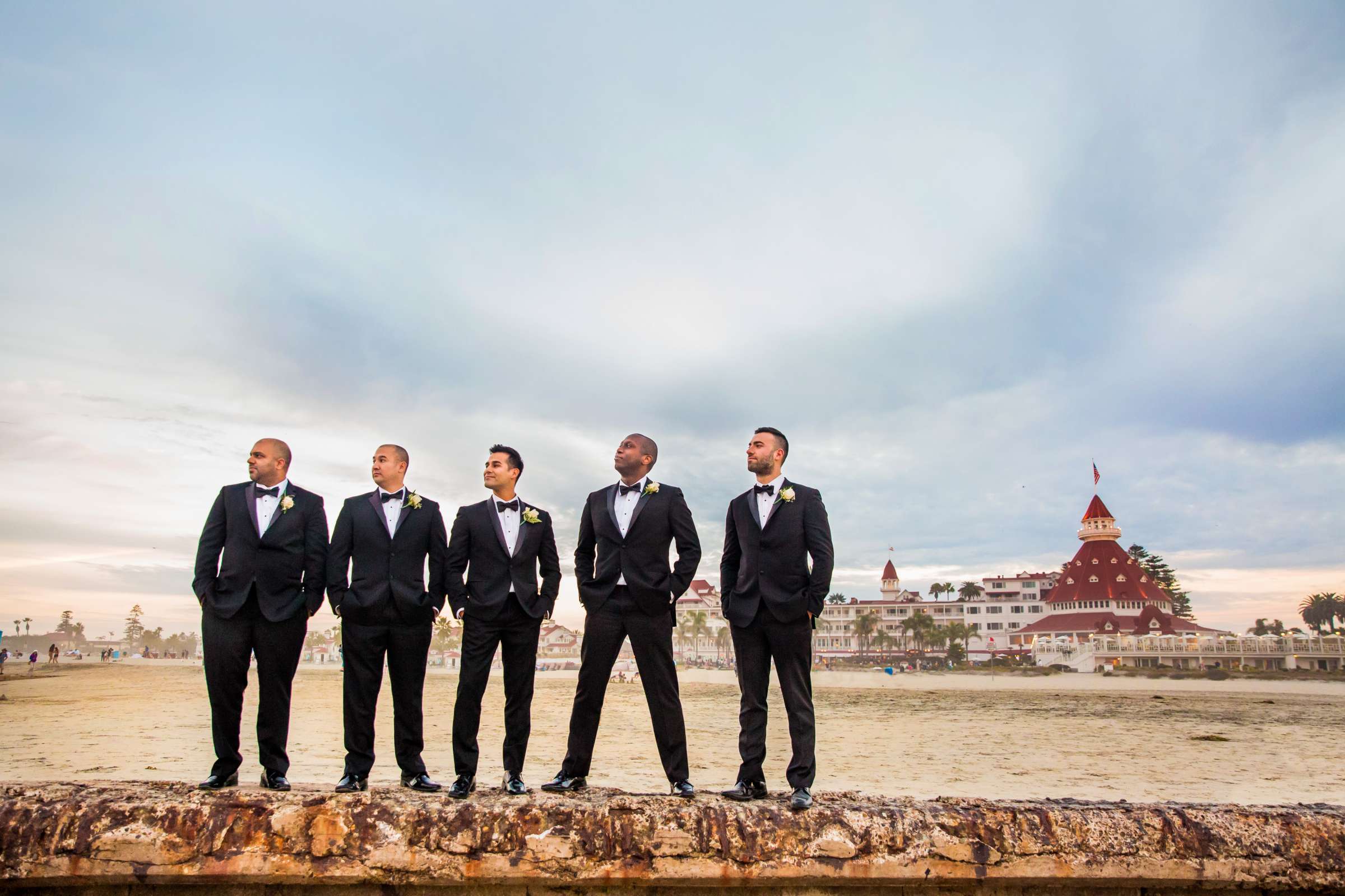 Groomsmen, Beach at Star of the Sea Event Center Wedding, Karla and Jaime Wedding Photo #12 by True Photography