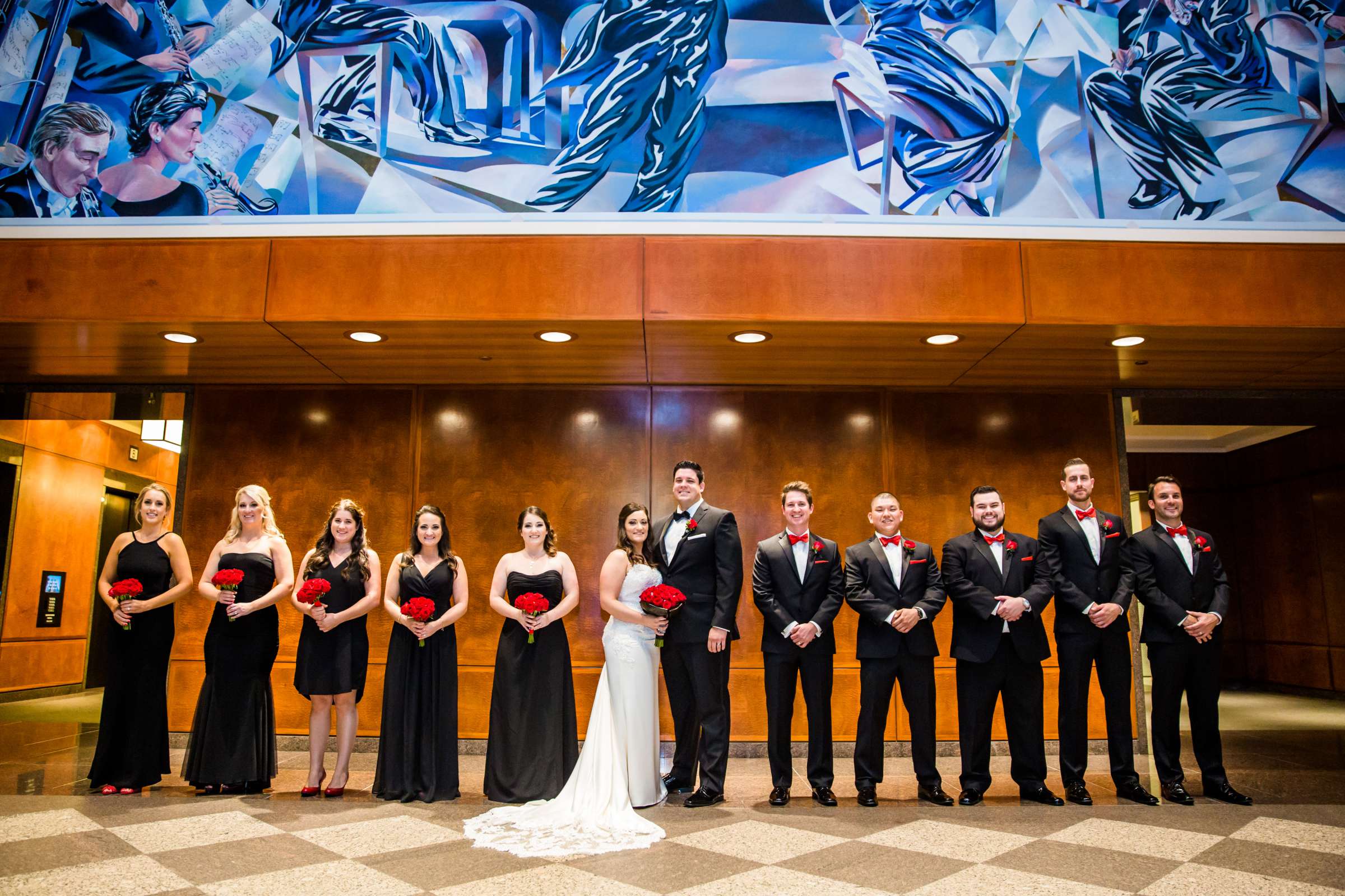 Bridal Party at The University Club Atop Symphony Towers Wedding coordinated by Maggie Tyler Events, Heather and Andrew Wedding Photo #9 by True Photography