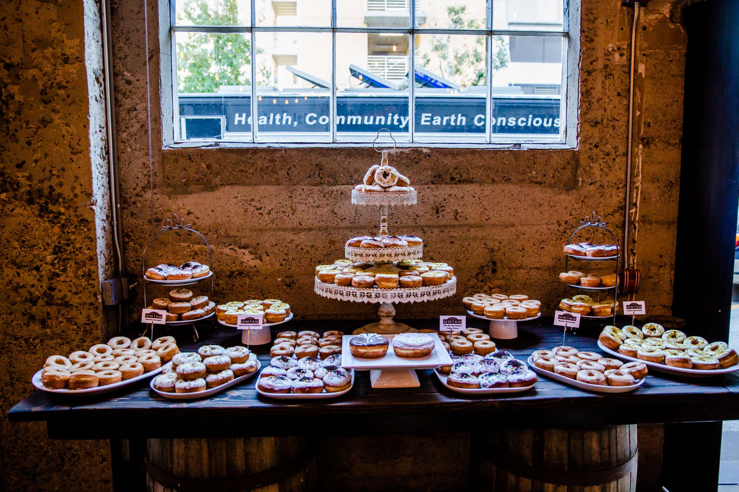 Dessert Table at Luce Loft Wedding coordinated by Hannah Smith Events, Chelsea and Brandon Wedding Photo #138 by True Photography