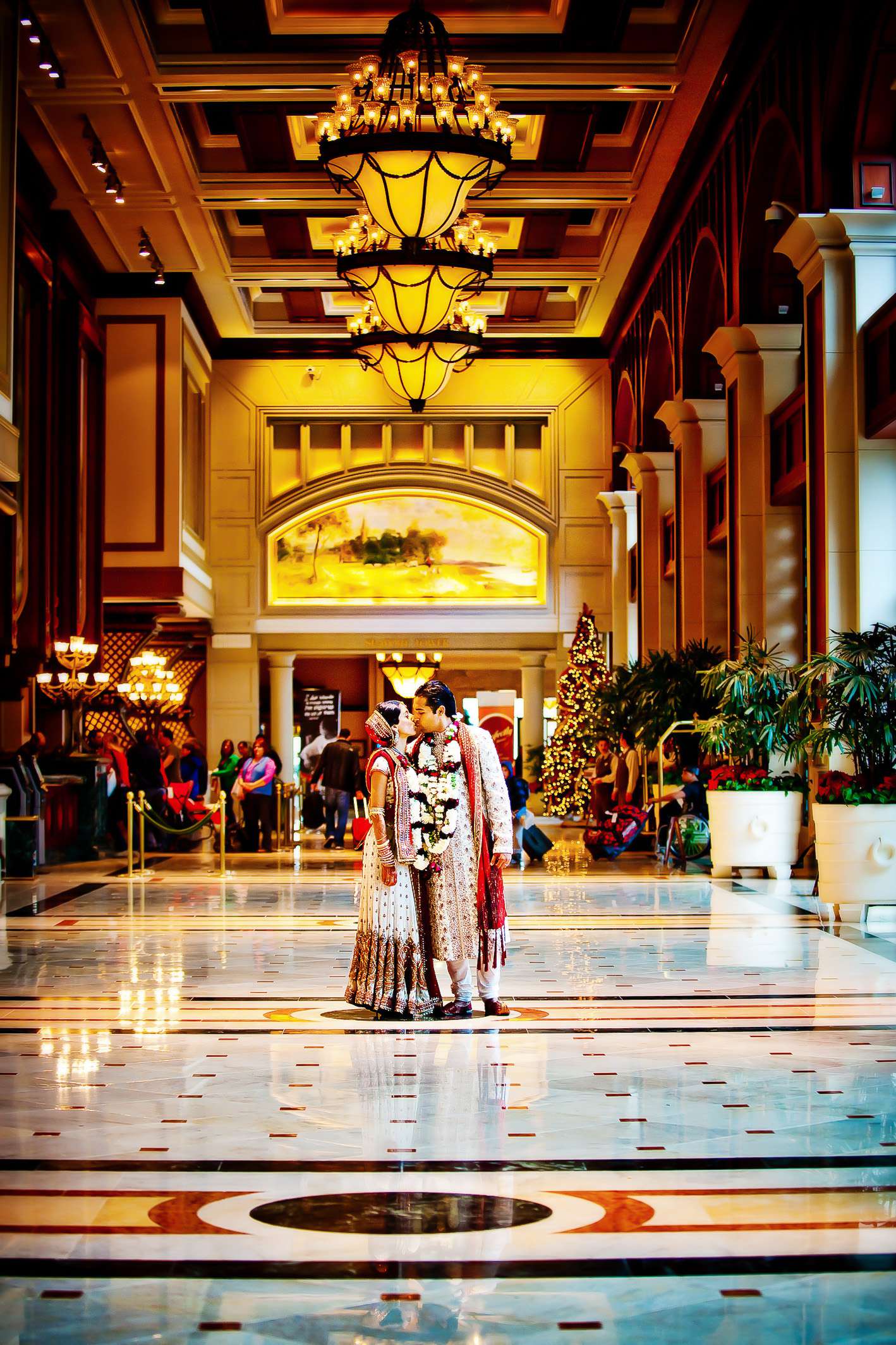 Manchester Grand Hyatt San Diego Wedding coordinated by Ethnic Essence Flowers, Anjali and Jay Wedding Photo #23 by True Photography