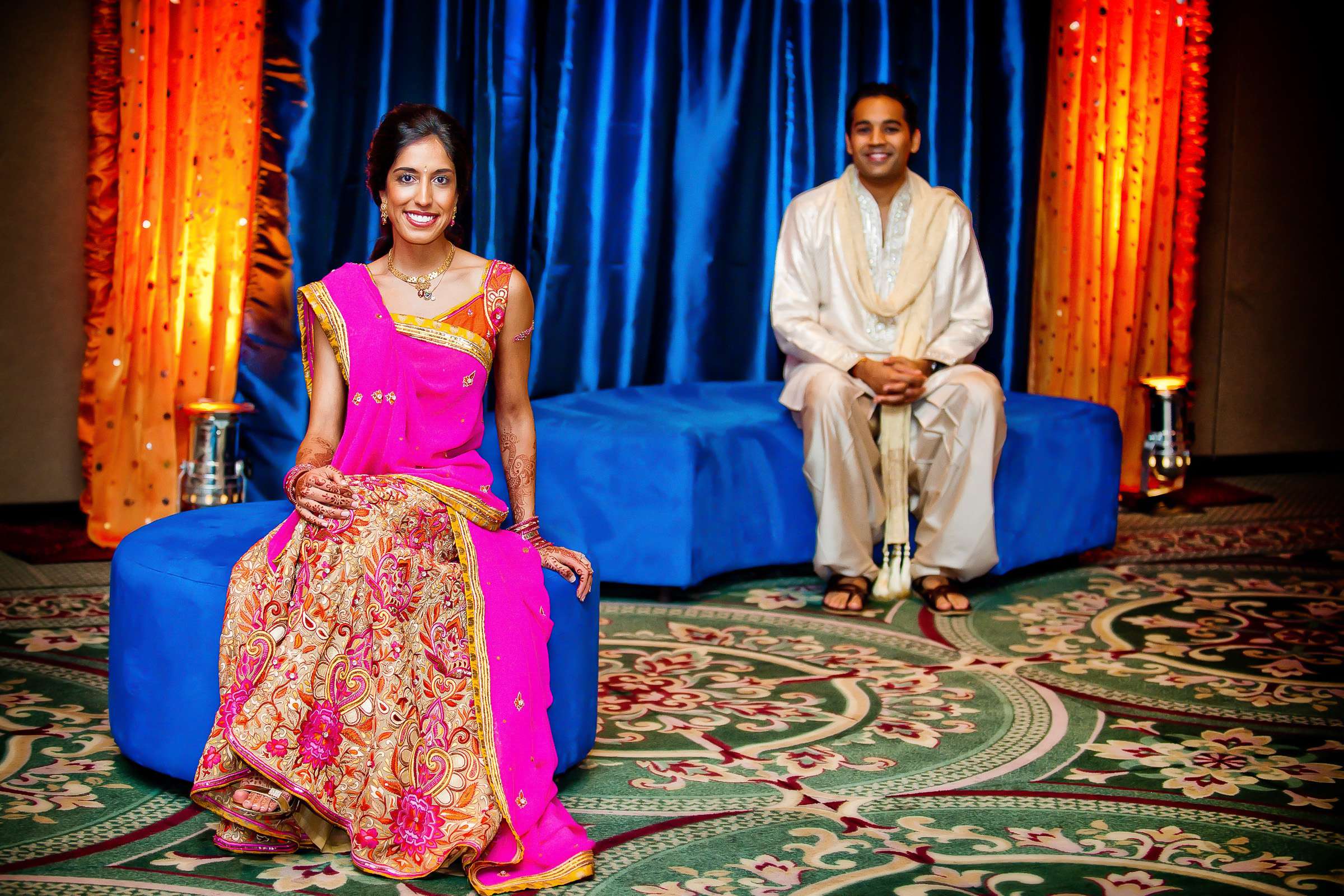 Manchester Grand Hyatt San Diego Wedding coordinated by Ethnic Essence Flowers, Anjali and Jay Wedding Photo #31 by True Photography