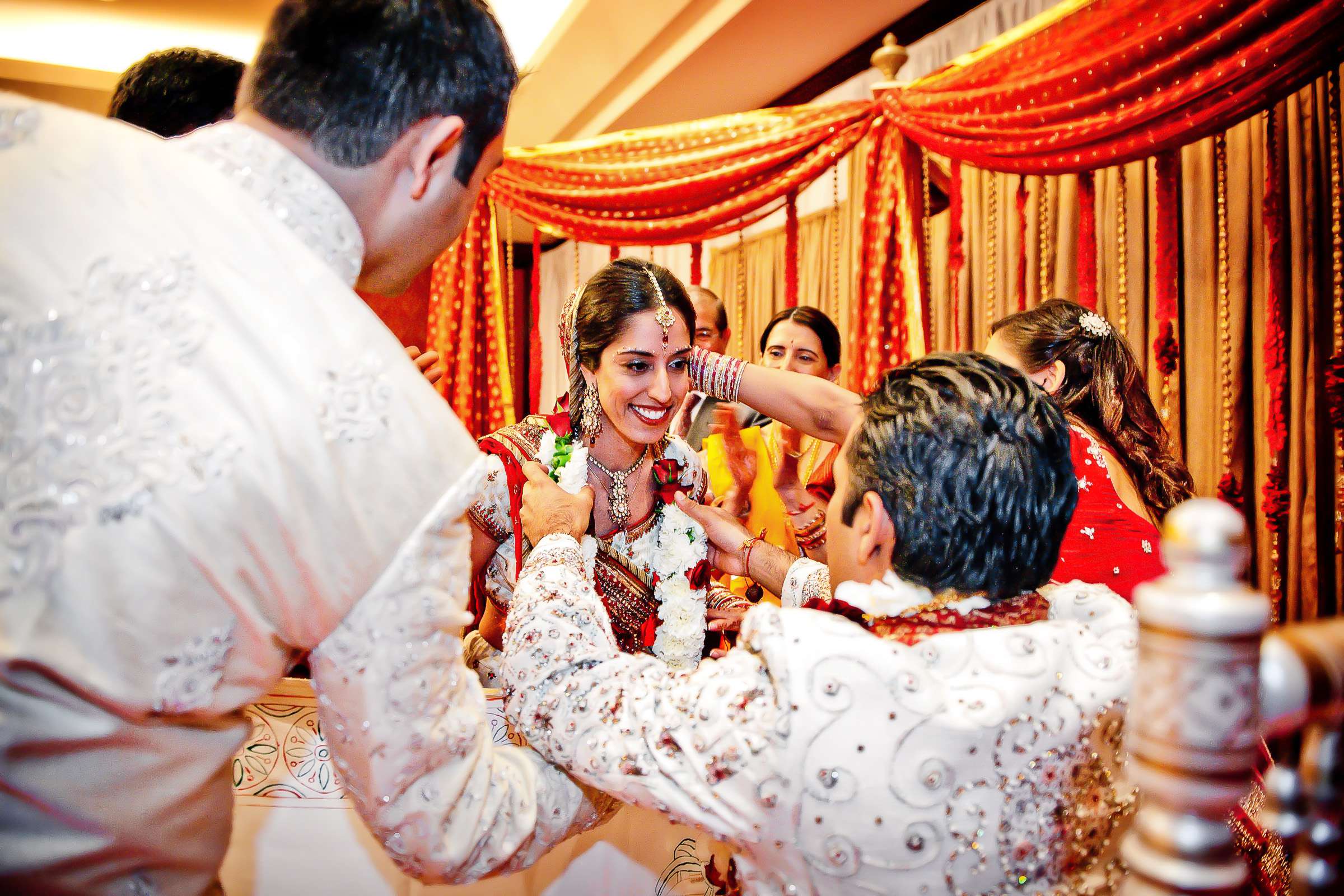 Manchester Grand Hyatt San Diego Wedding coordinated by Ethnic Essence Flowers, Anjali and Jay Wedding Photo #51 by True Photography