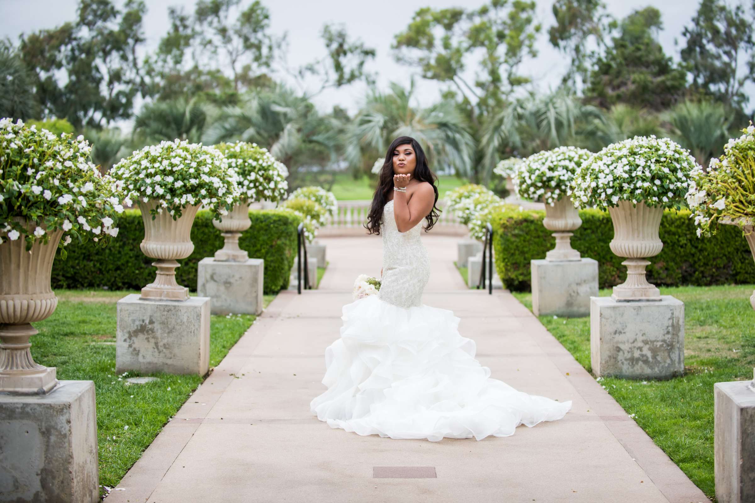 Bride at Scripps Seaside Forum Wedding coordinated by Alicia Davey Events, Vanessa and David Wedding Photo #8 by True Photography