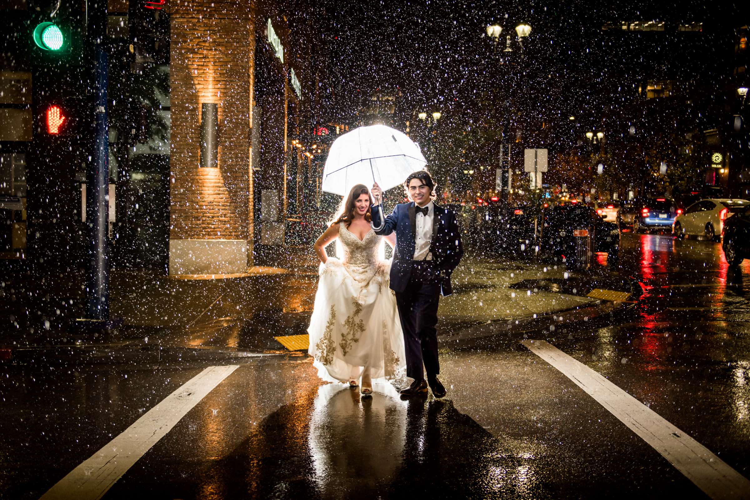 Photographers Favorite, Rainy Day at The Ultimate Skybox Wedding, Natalie and Joel Wedding Photo #1 by True Photography