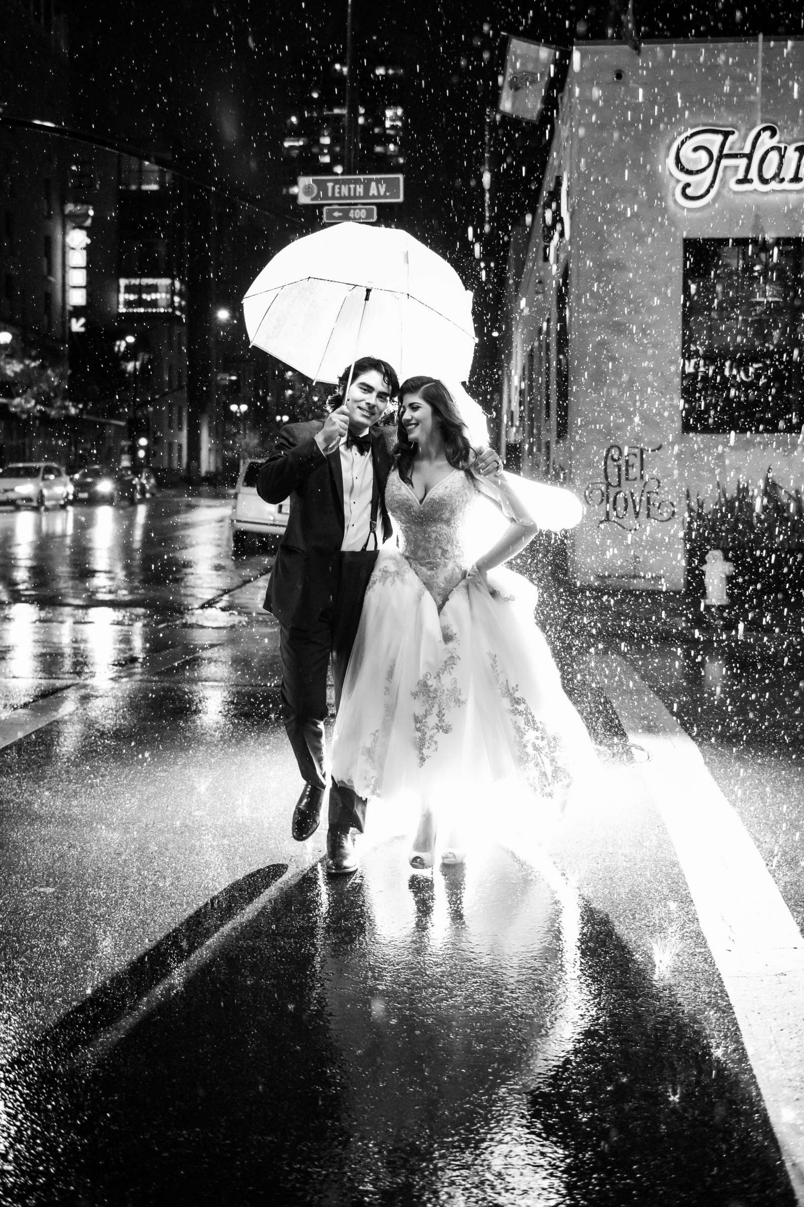 Rainy Day at The Ultimate Skybox Wedding, Natalie and Joel Wedding Photo #132 by True Photography