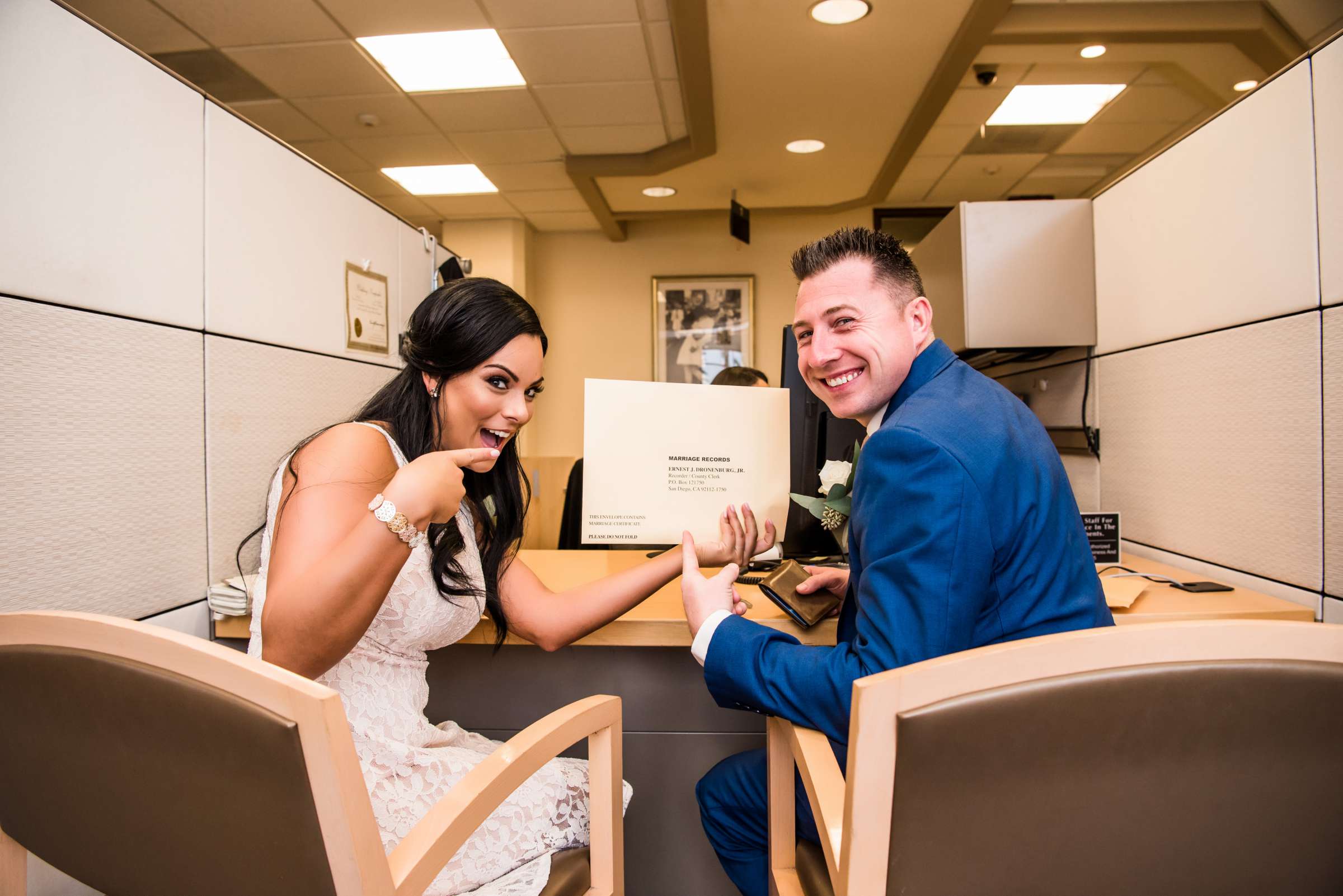 San Diego Courthouse Wedding, Alyah and Brian Wedding Photo #10 by True Photography