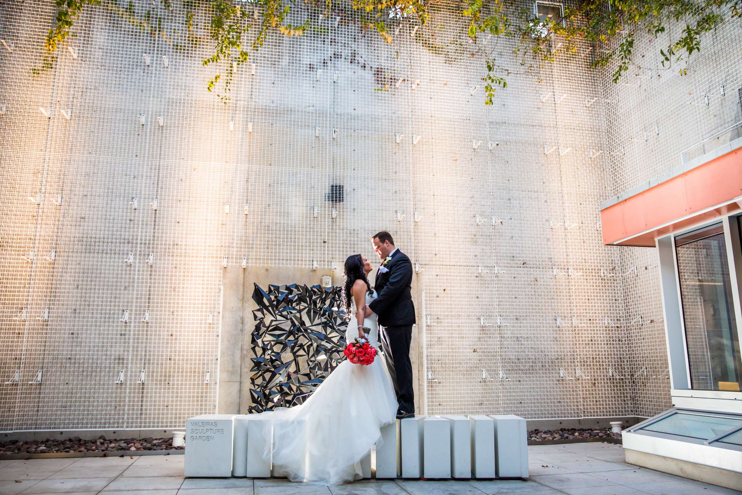 San Diego Central Library Wedding coordinated by MR floral&events, Aratiya and Christopher Wedding Photo #44 by True Photography