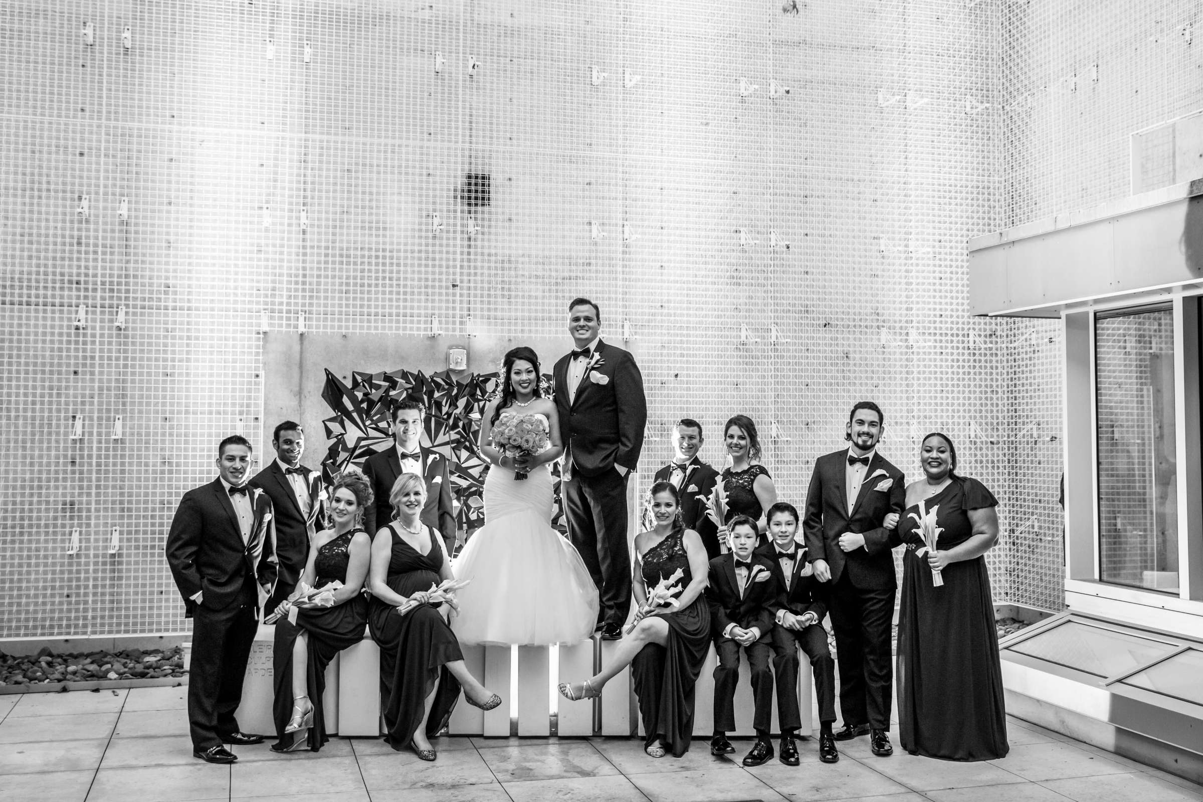 San Diego Central Library Wedding coordinated by MR floral&events, Aratiya and Christopher Wedding Photo #56 by True Photography