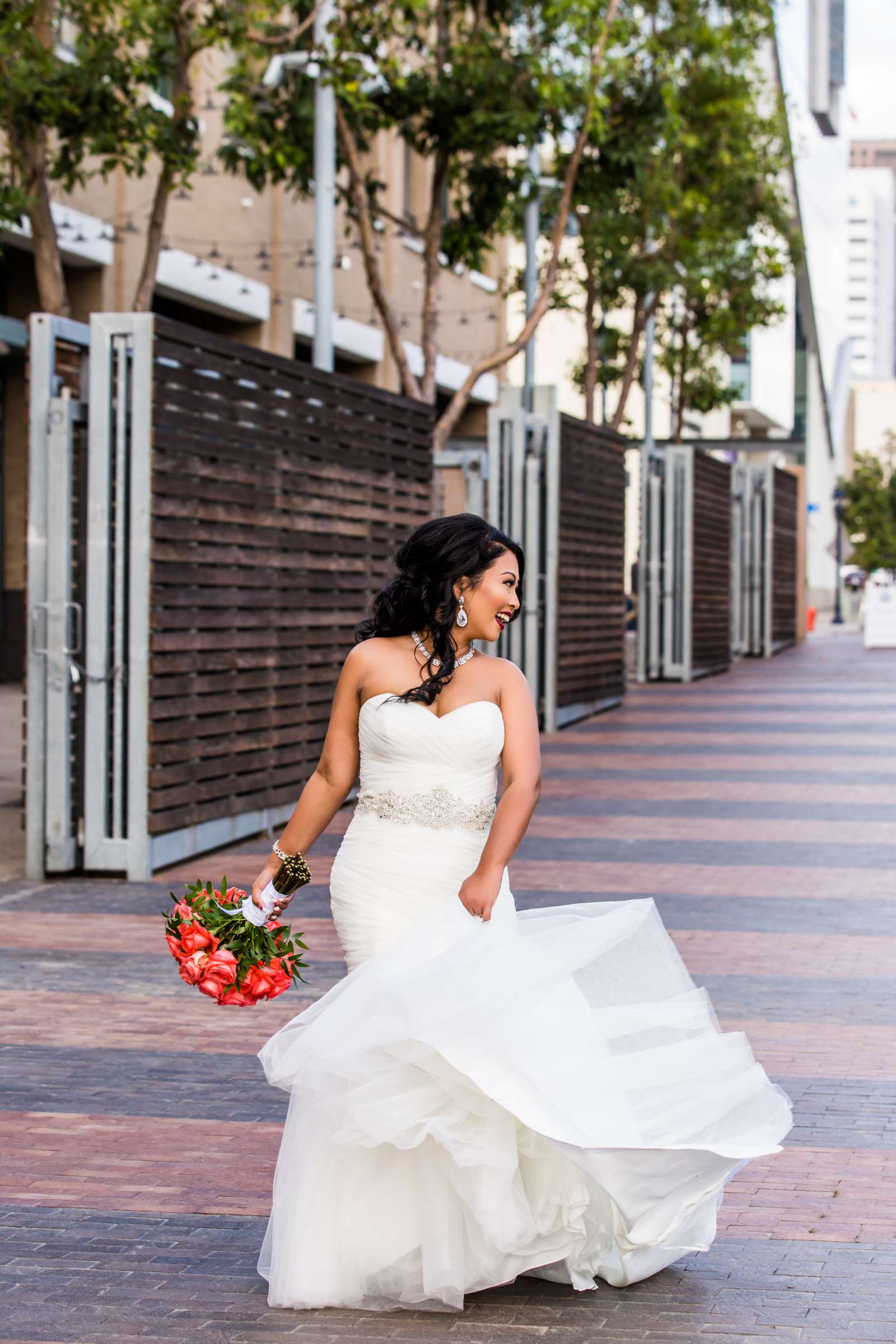 San Diego Central Library Wedding coordinated by MR floral&events, Aratiya and Christopher Wedding Photo #58 by True Photography