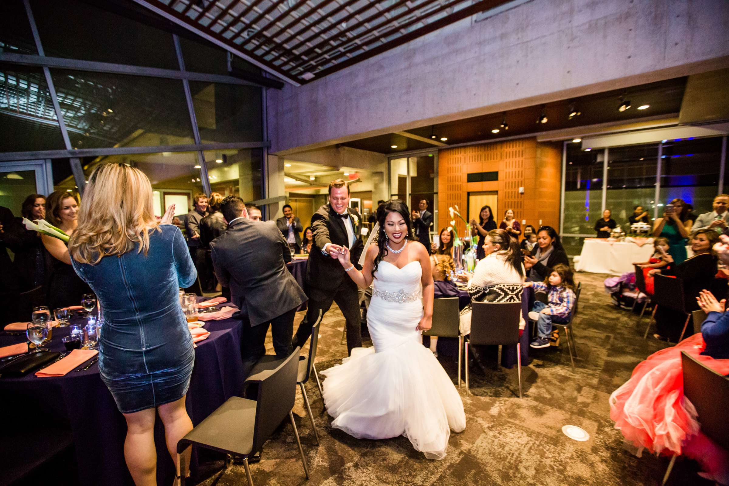 San Diego Central Library Wedding coordinated by MR floral&events, Aratiya and Christopher Wedding Photo #101 by True Photography