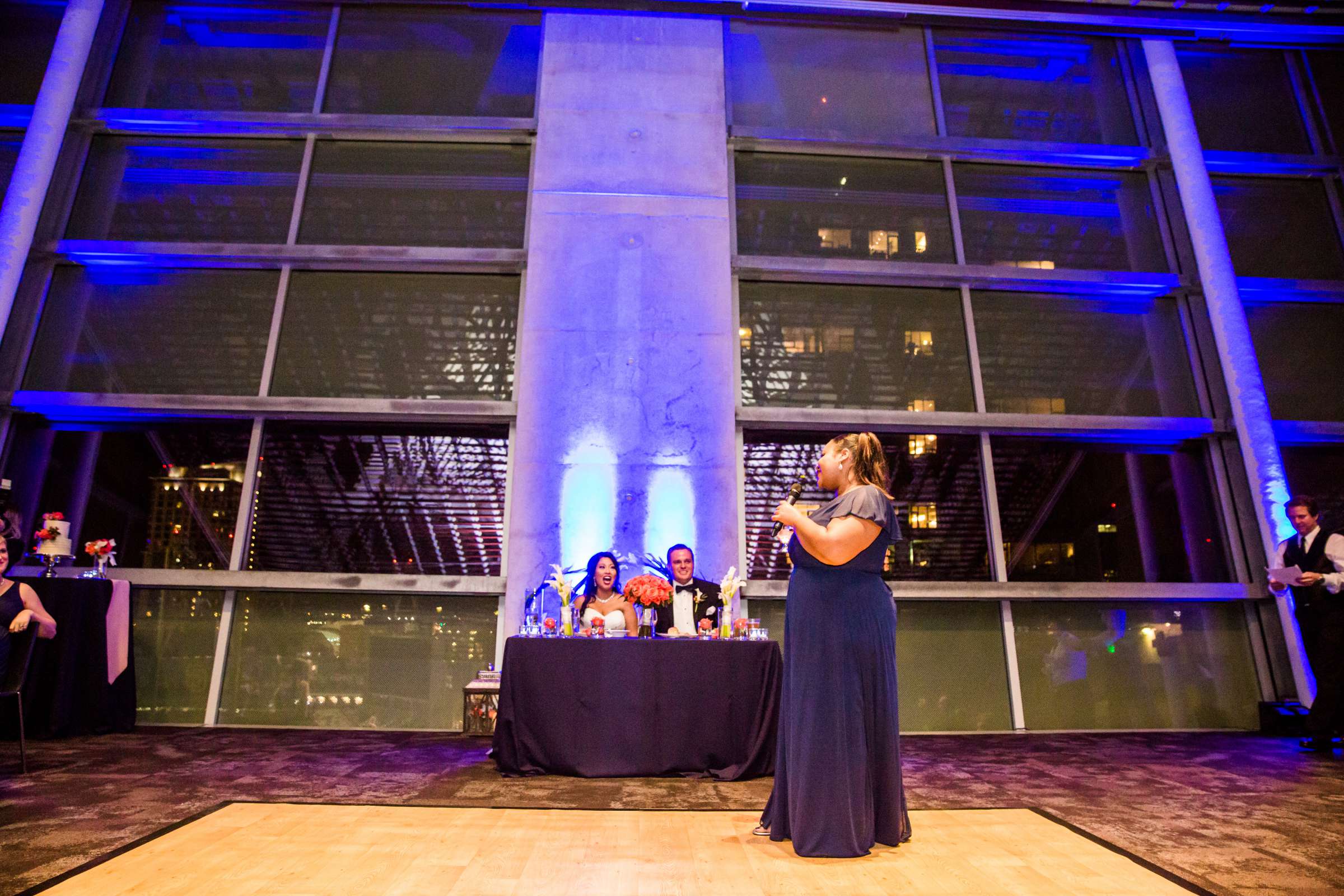San Diego Central Library Wedding coordinated by MR floral&events, Aratiya and Christopher Wedding Photo #112 by True Photography