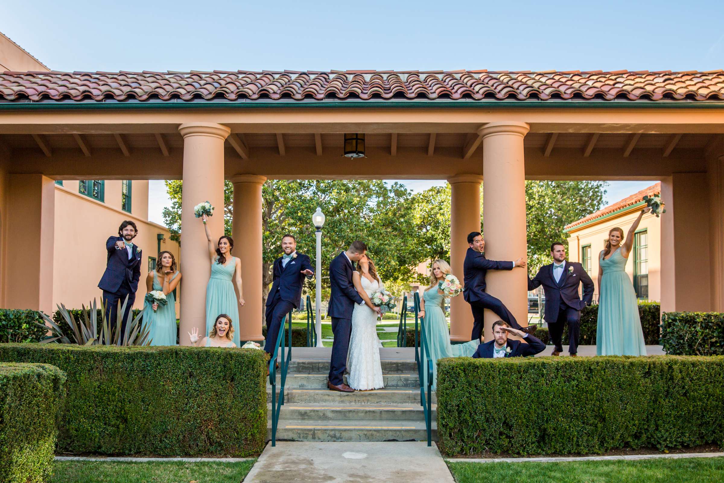Bridal Party at VENUES Liberty Station Wedding coordinated by WED (Weddings.Events.Design), Michelle and Sam Wedding Photo #11 by True Photography