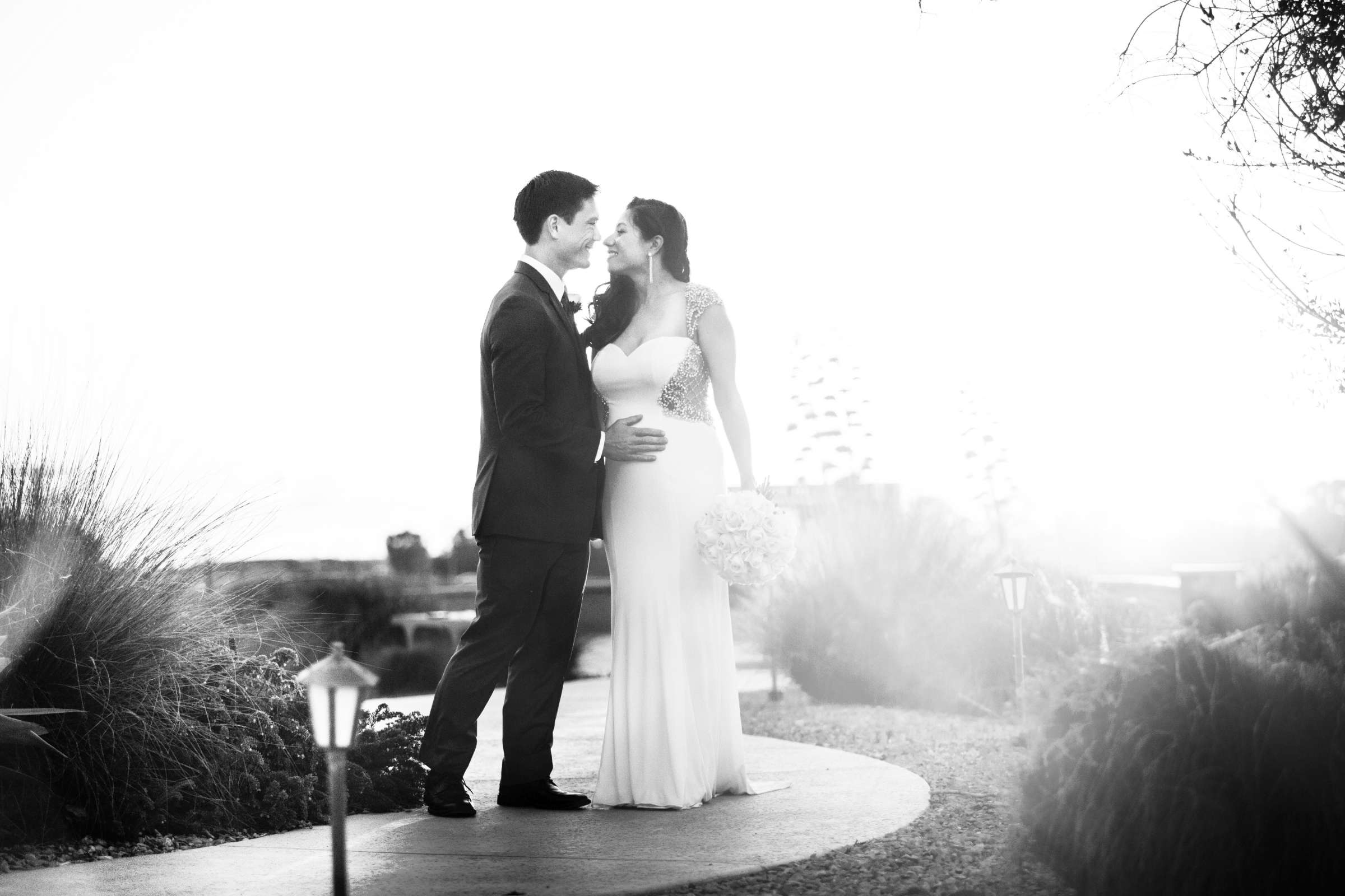 Black and White photo at Wedding coordinated by Sheila Foster, Elaine and Jason Wedding Photo #5 by True Photography