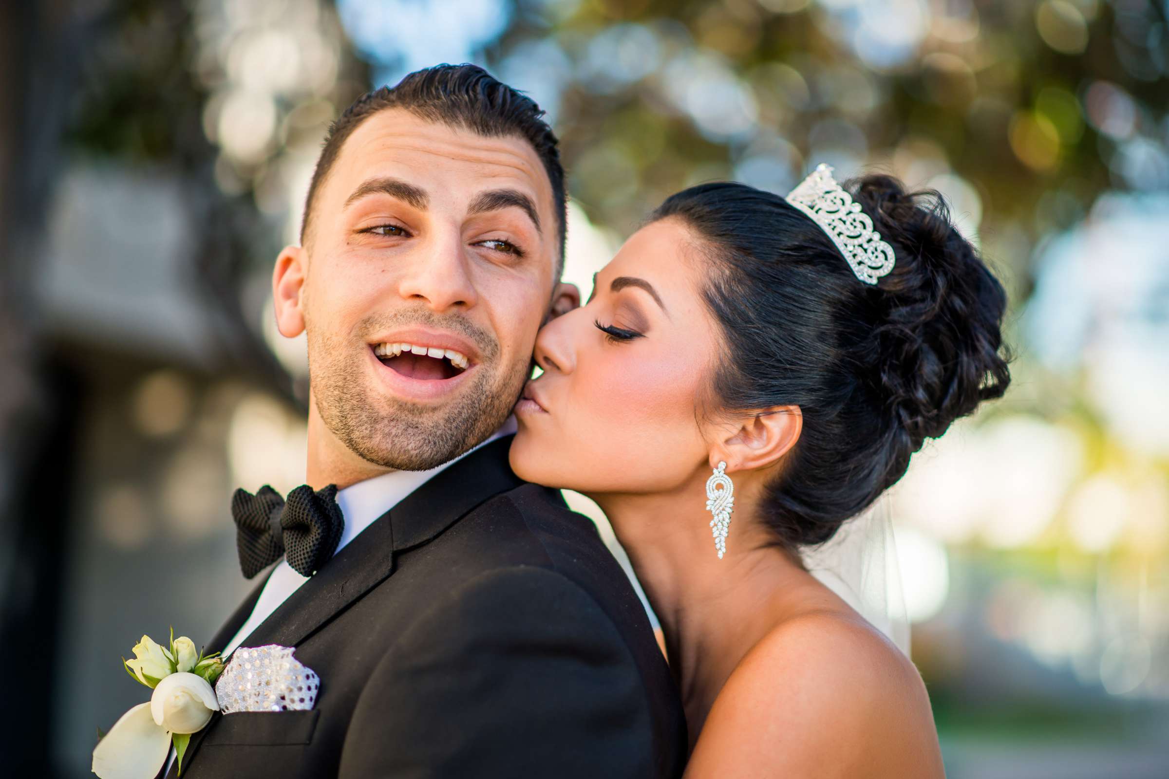 Bride and Groom at Manchester Grand Hyatt San Diego Wedding coordinated by Events Plus Style, Farah and Josh Wedding Photo #6 by True Photography