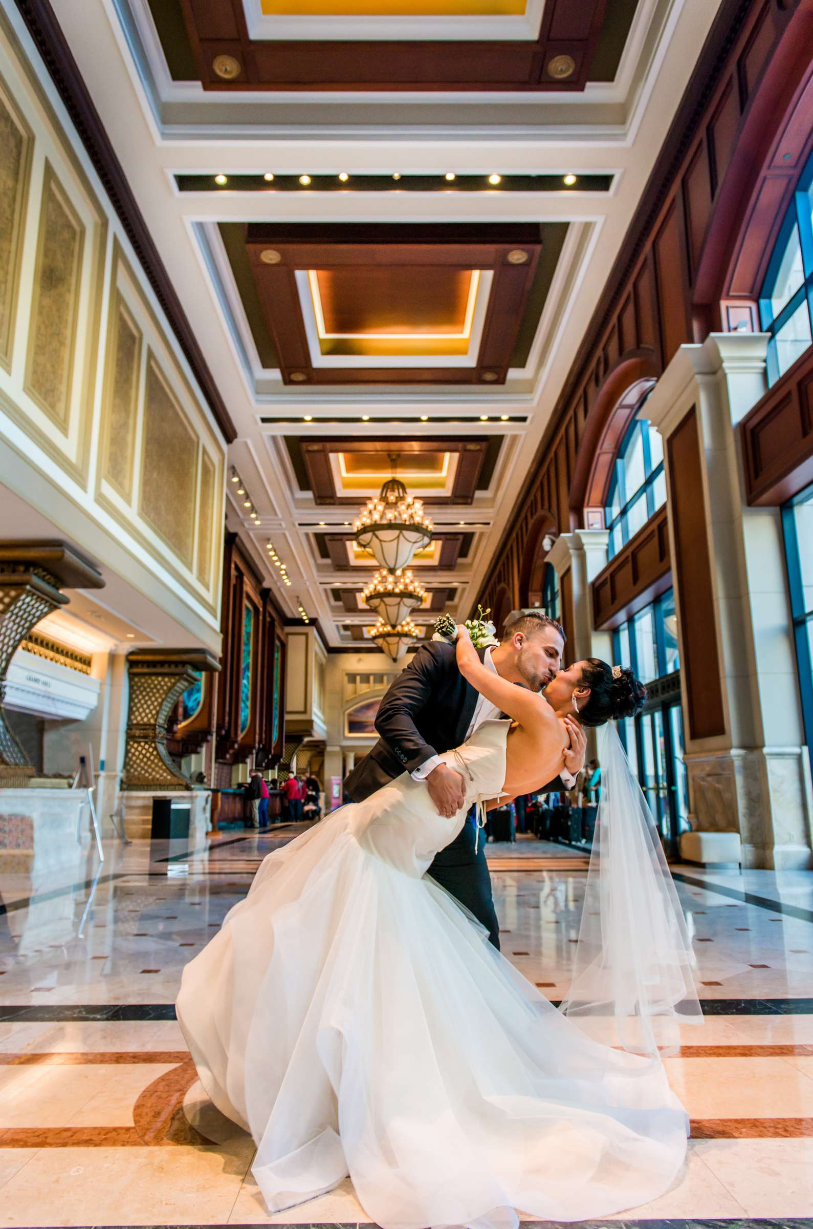Manchester Grand Hyatt San Diego Wedding coordinated by Events Plus Style, Farah and Josh Wedding Photo #50 by True Photography