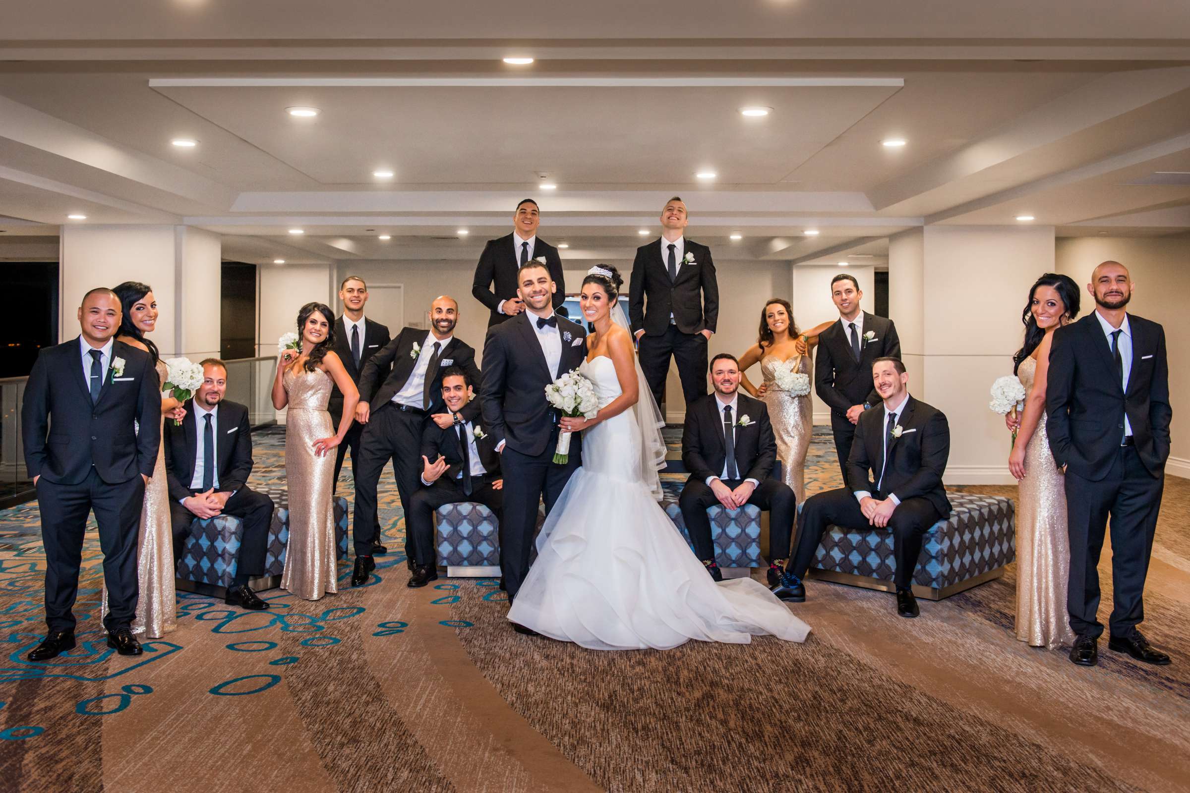 Manchester Grand Hyatt San Diego Wedding coordinated by Events Plus Style, Farah and Josh Wedding Photo #94 by True Photography